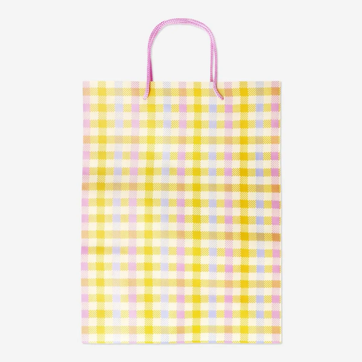 Checkered gift bag