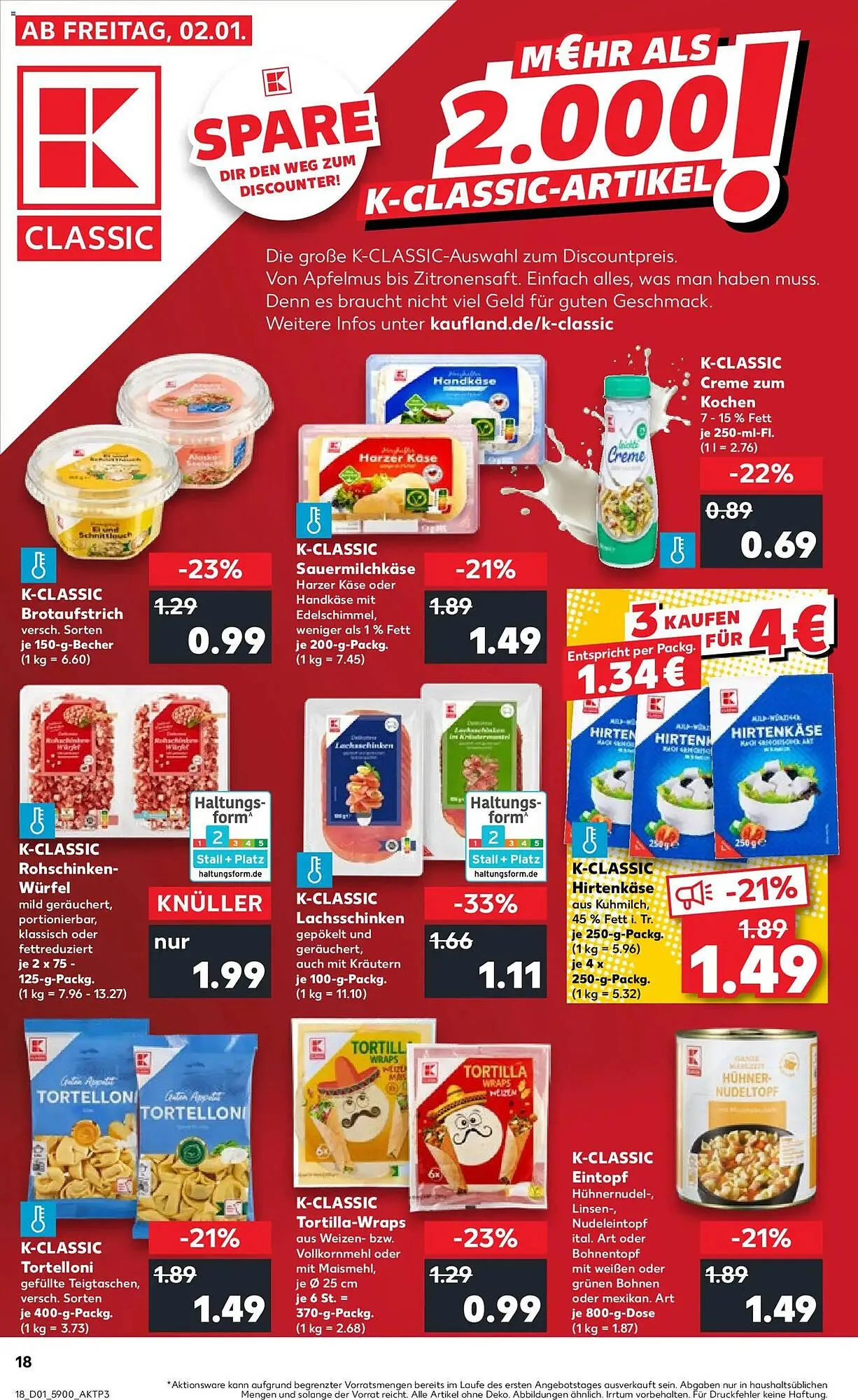 Kaufland Prospekt von 2. Januar bis 7. Januar 2026 - Prospekt seite 18