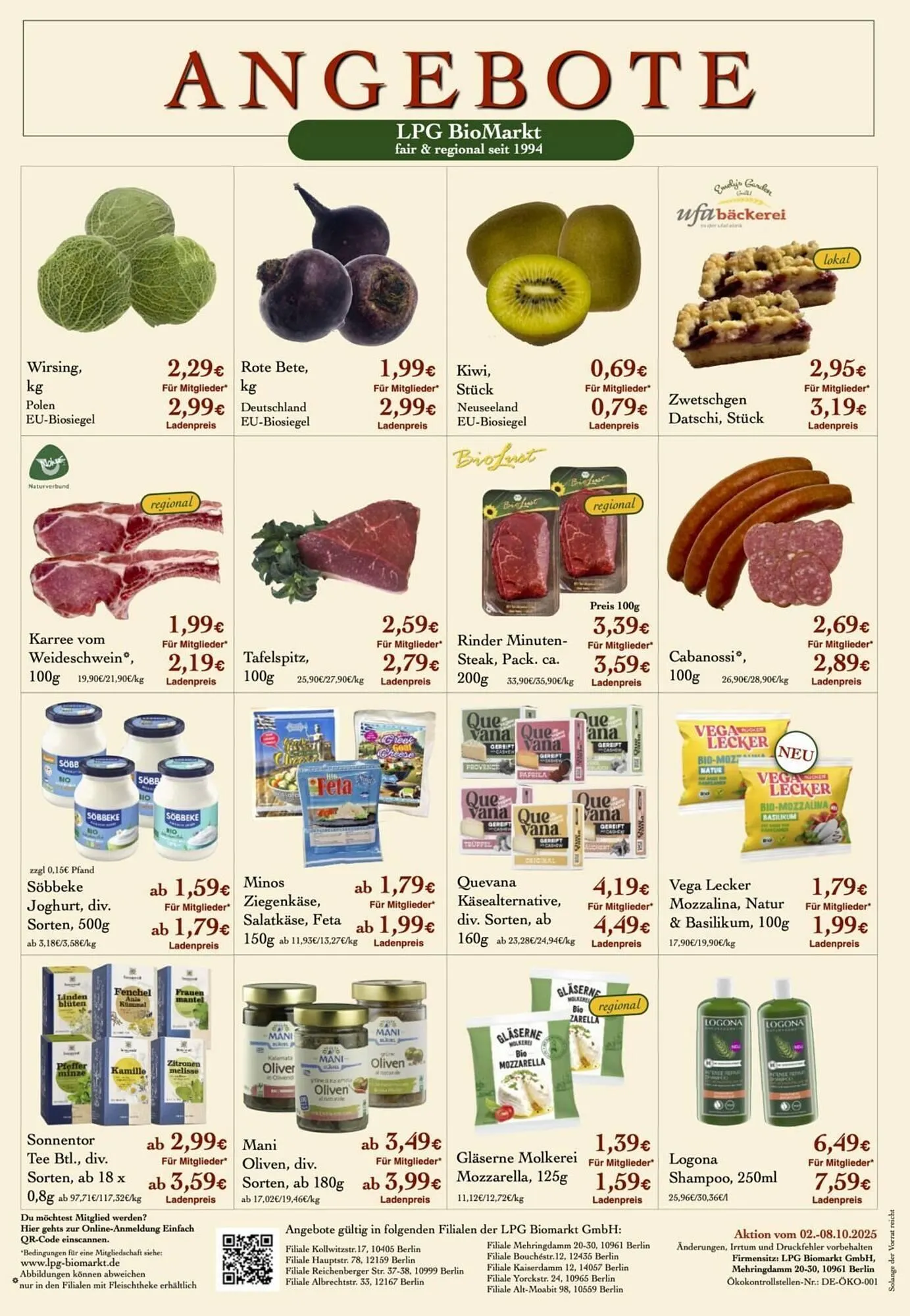 LPG Biomarkt Prospekt von 2. Oktober bis 8. Oktober 2025 - Prospekt seite 2