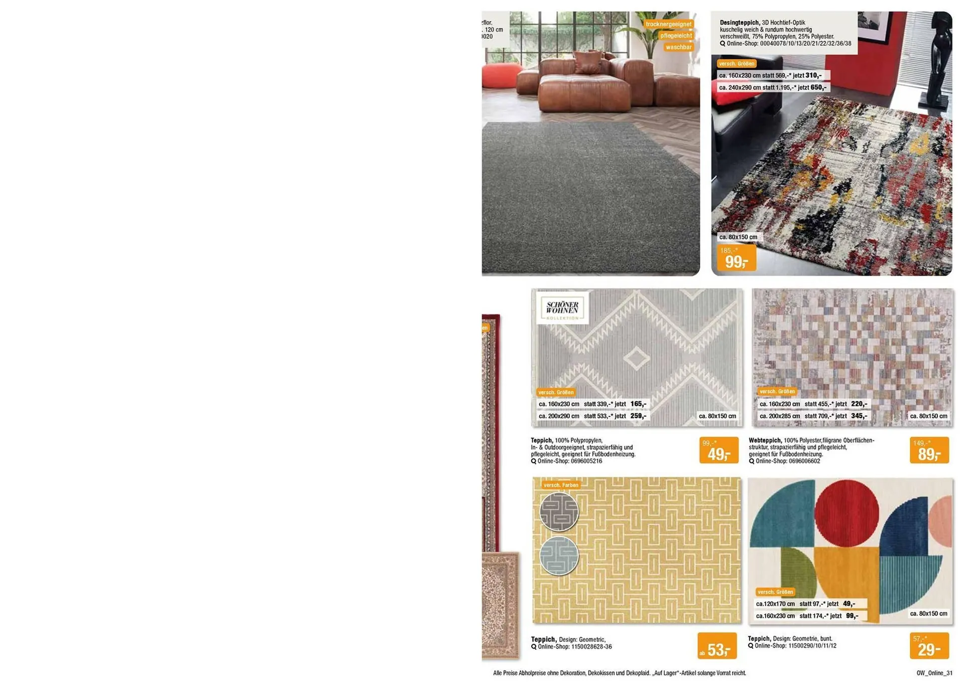 Opti Wohnwelt Prospekt von 13. Juli bis 24. Juli 2025 - Prospekt seite 31