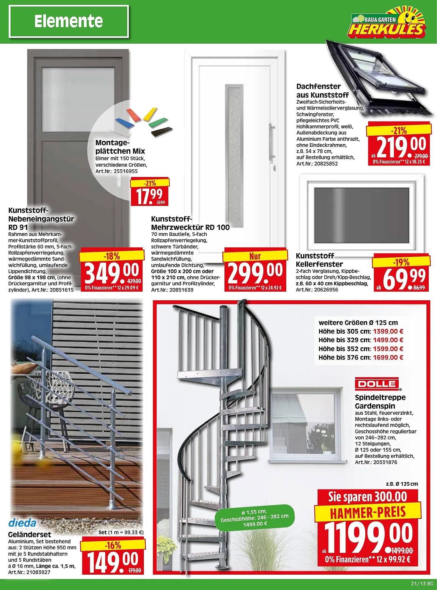 Herkules Baumarkt Prospekt von 19. Mai bis 24. Mai 2025 - Prospekt seite 13