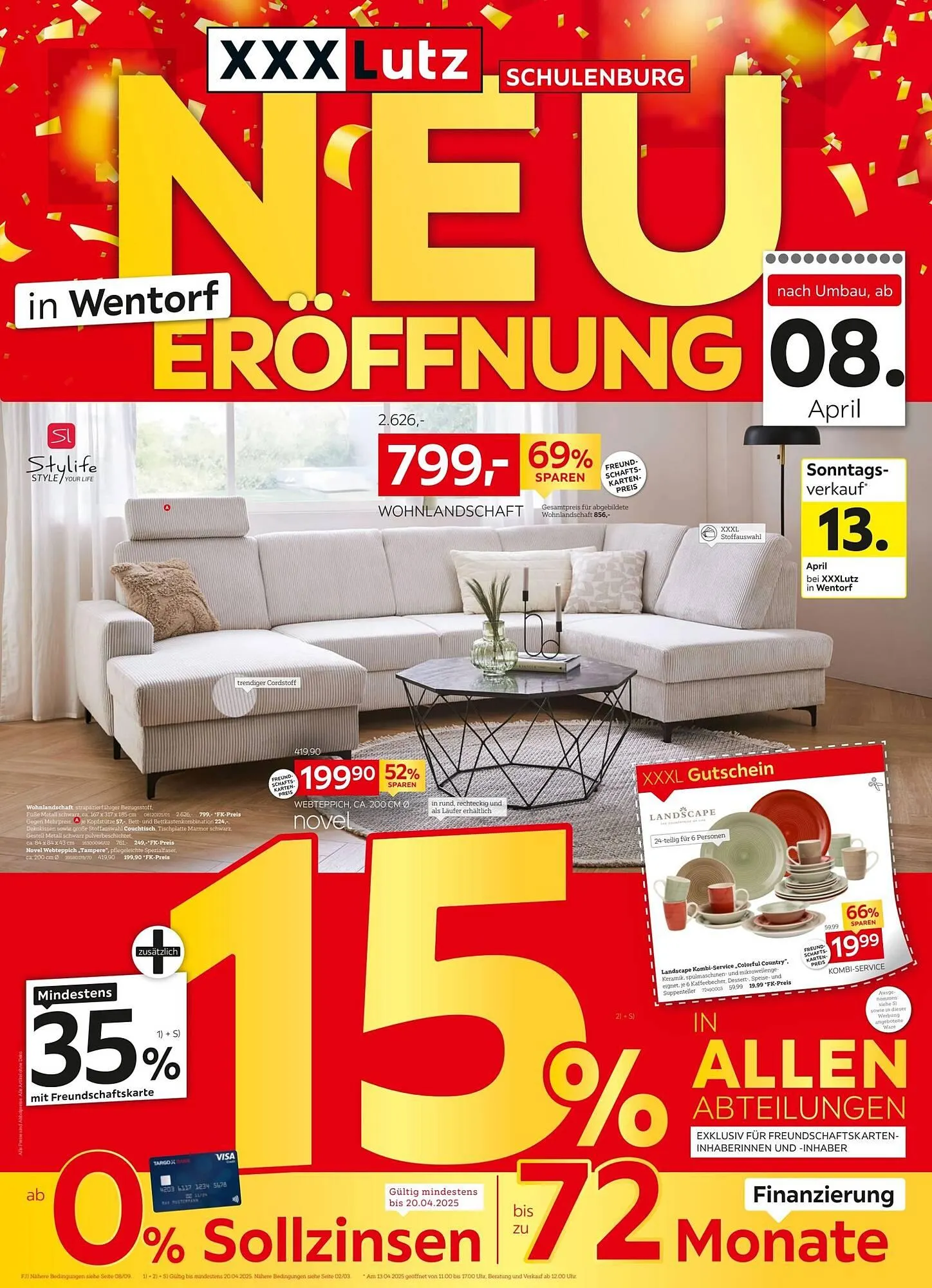 XXXLutz Prospekt von 5. April bis 21. April 2025 - Prospekt seite 1