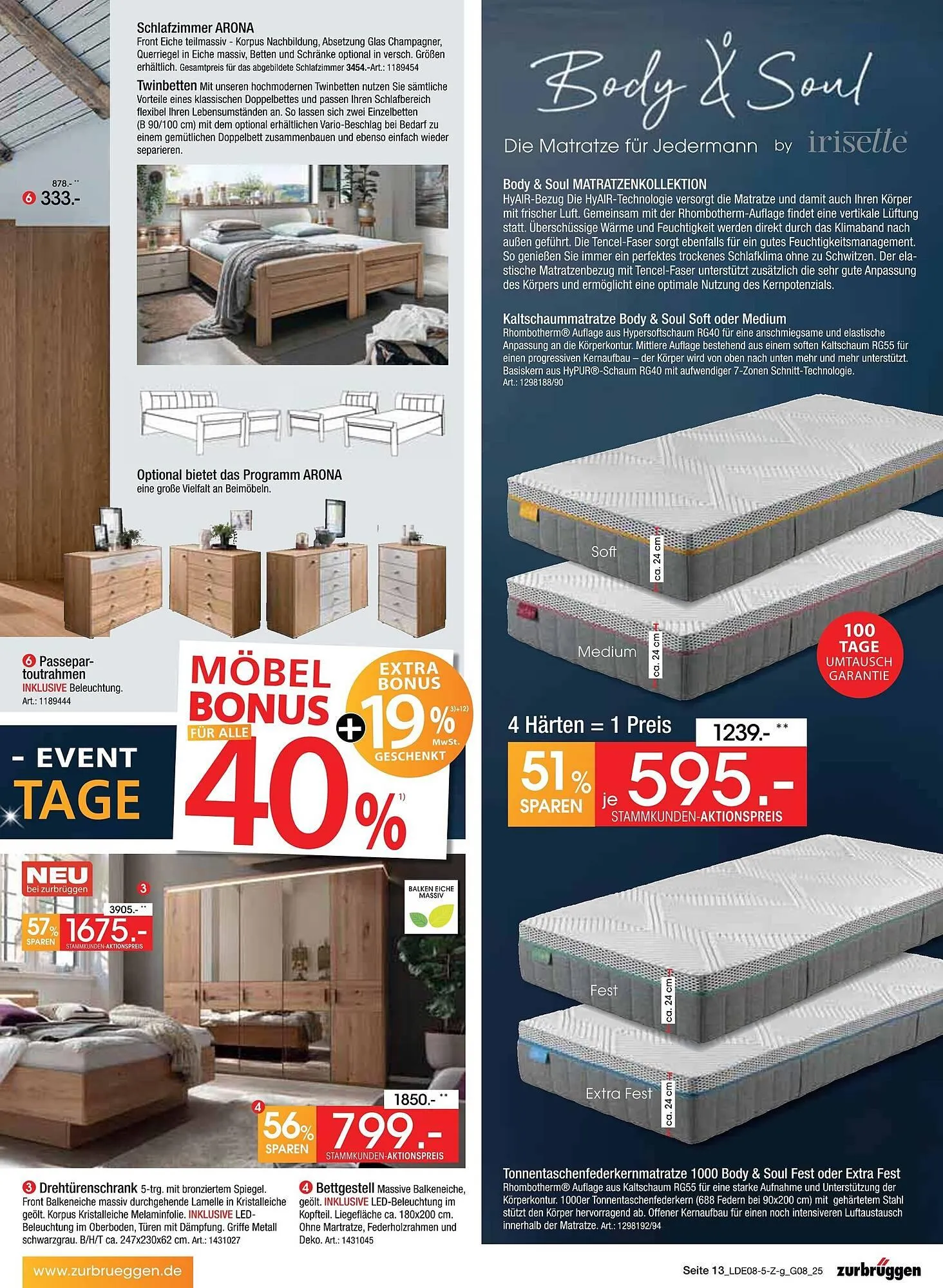 Zurbrüggen Prospekt von 2. August bis 23. August 2025 - Prospekt seite 13