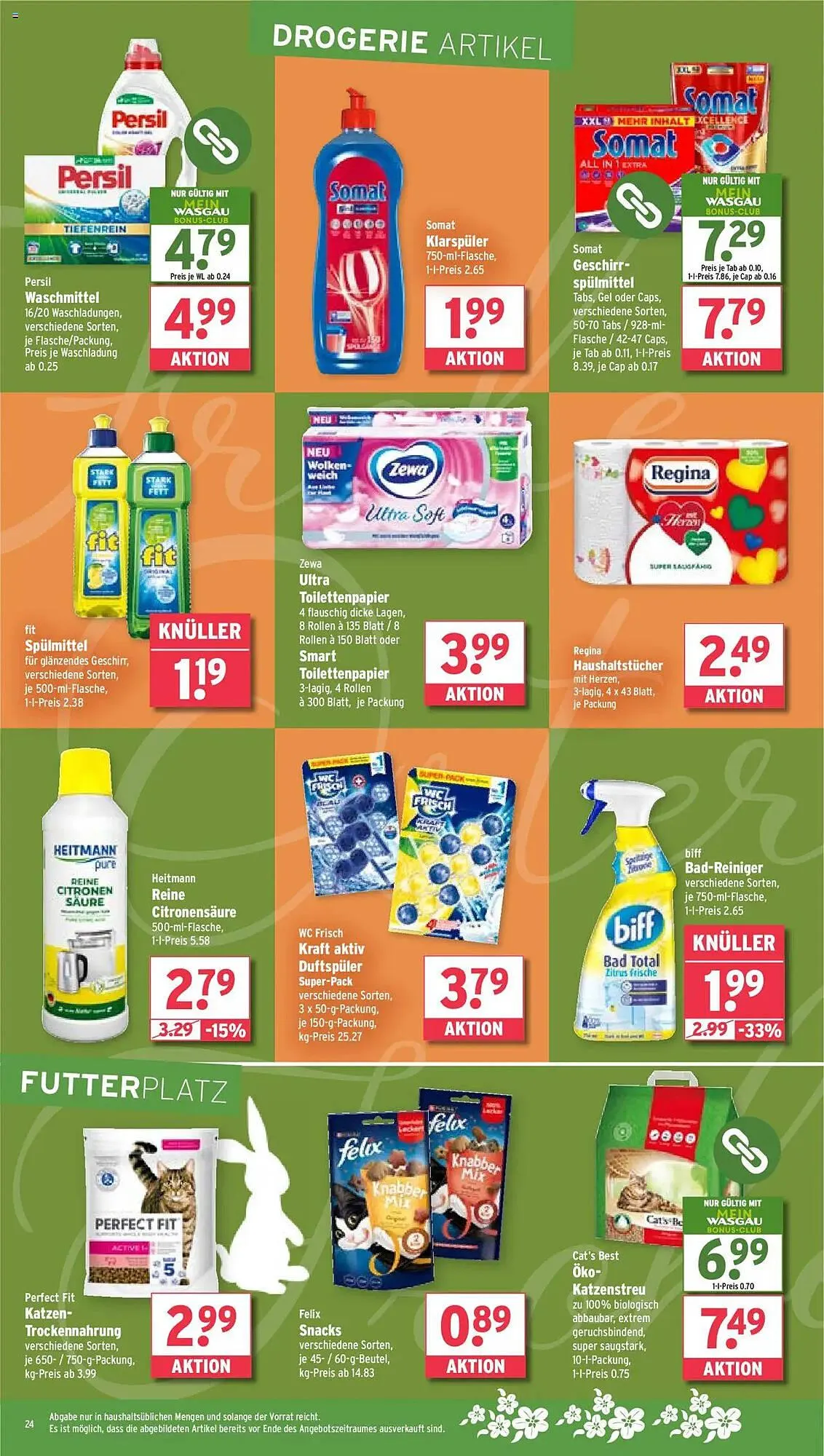 Wasgau Prospekt von 14. April bis 19. April 2025 - Prospekt seite 24