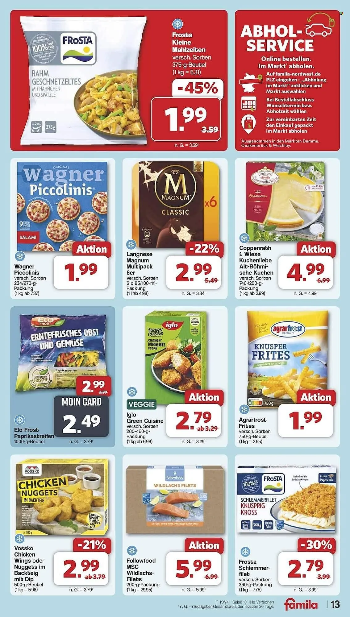 Famila Nord Ost Prospekt von 6. Oktober bis 11. Oktober 2025 - Prospekt seite 13