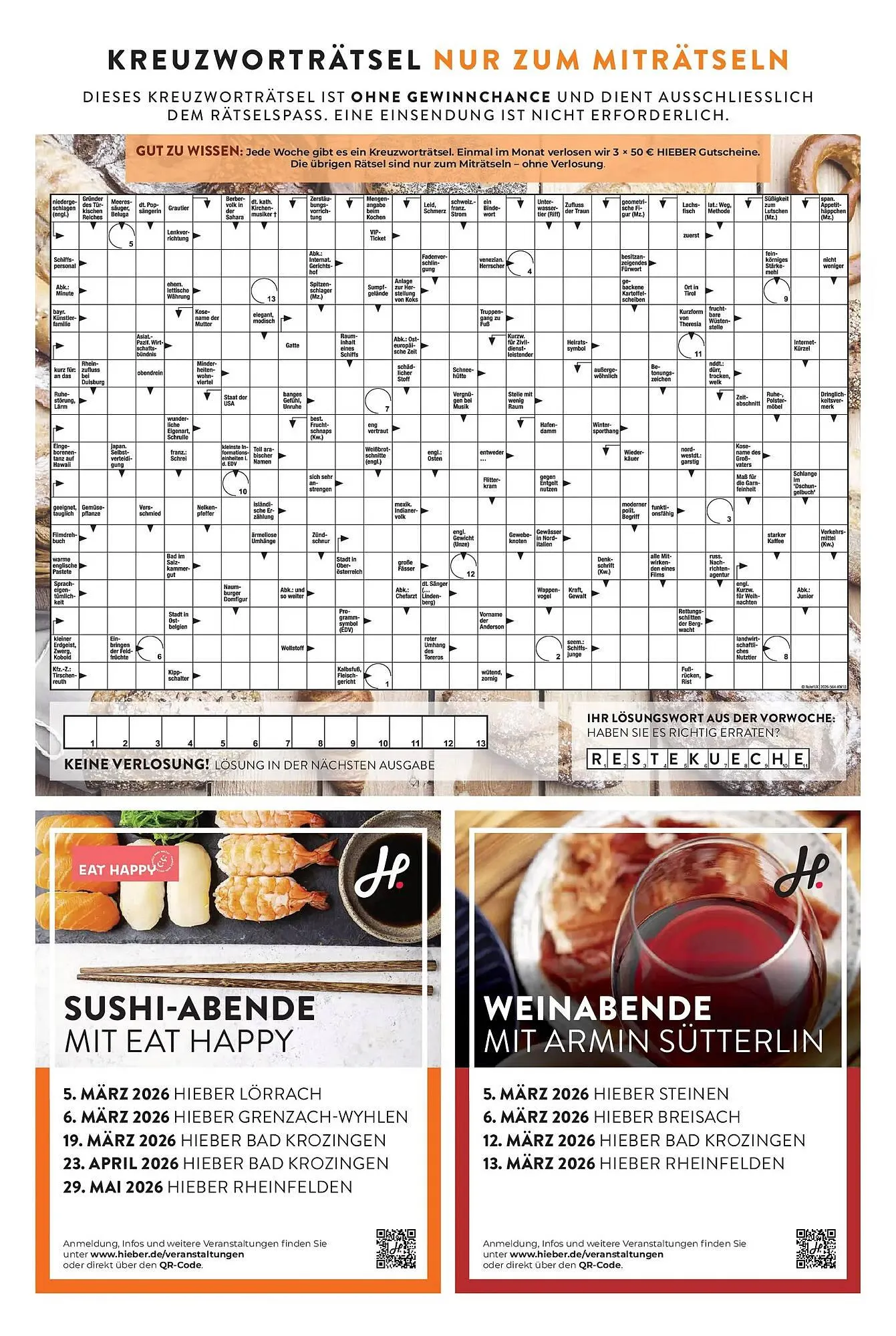 Hieber's Frische Center Prospekt von 1. März bis 7. März 2026 - Prospekt seite 15