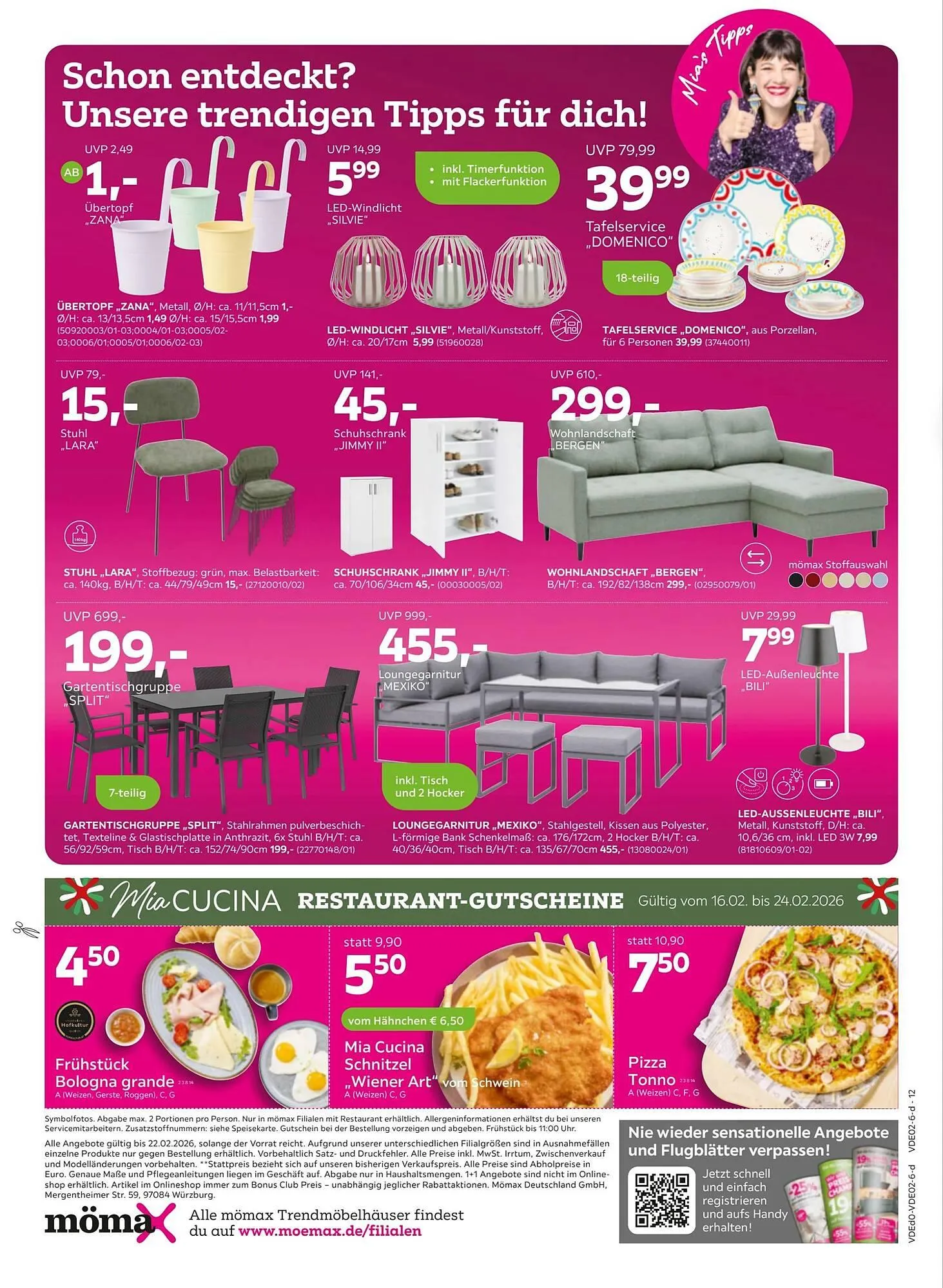 Mömax Prospekt von 16. Februar bis 25. Februar 2026 - Prospekt seite 12
