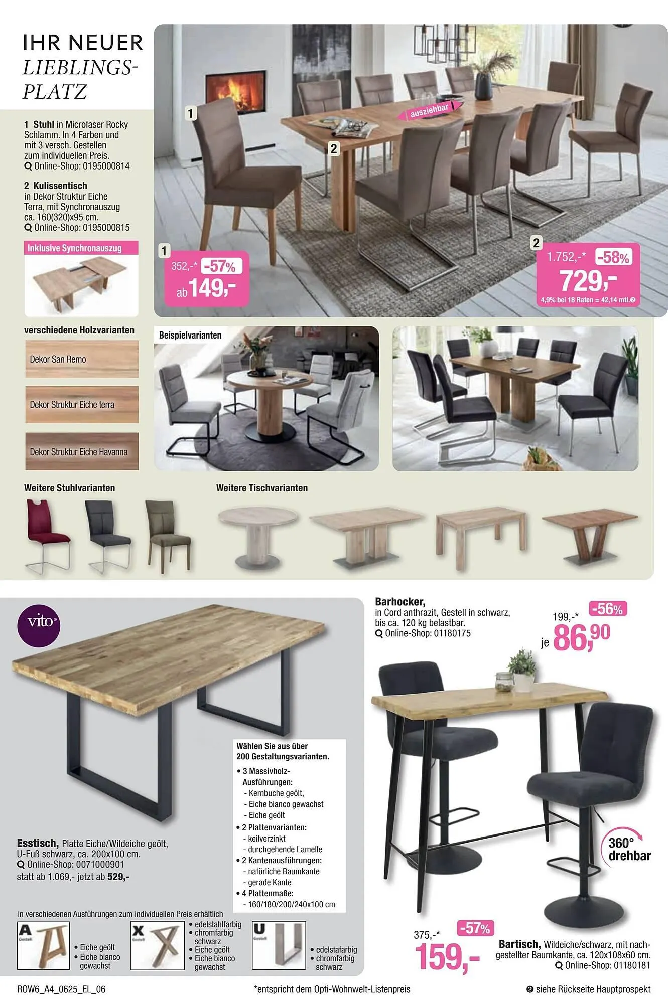 Opti Wohnwelt Prospekt von 22. Mai bis 15. Juni 2025 - Prospekt seite 6