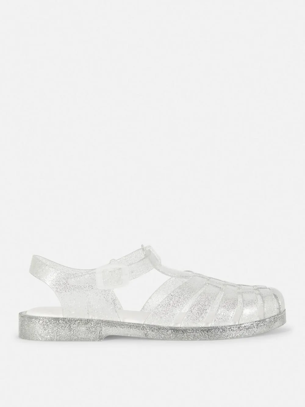 Fischersandalen aus Kunststoff mit Schnalle