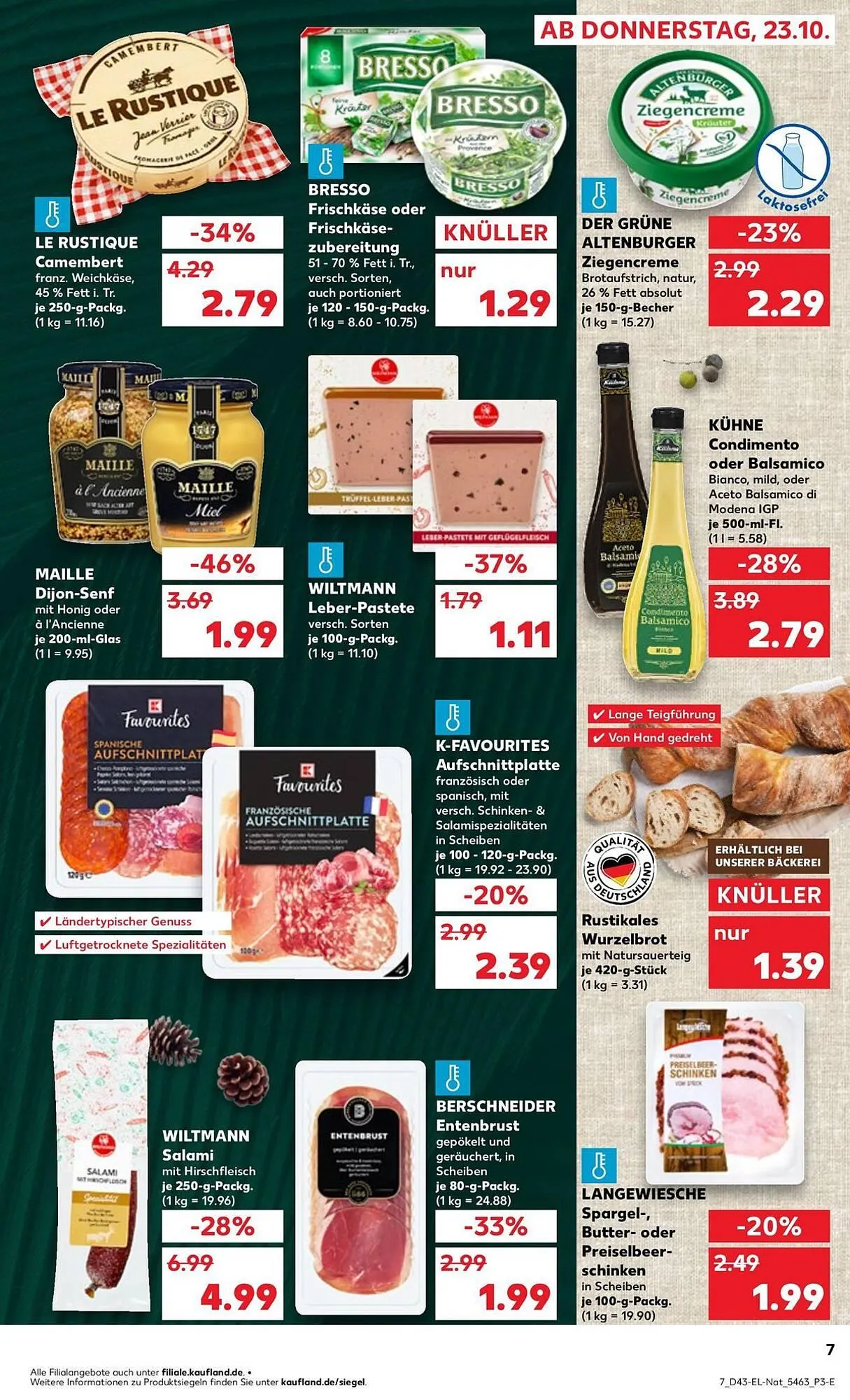 Kaufland Prospekt von 23. Oktober bis 29. Oktober 2025 - Prospekt seite 7