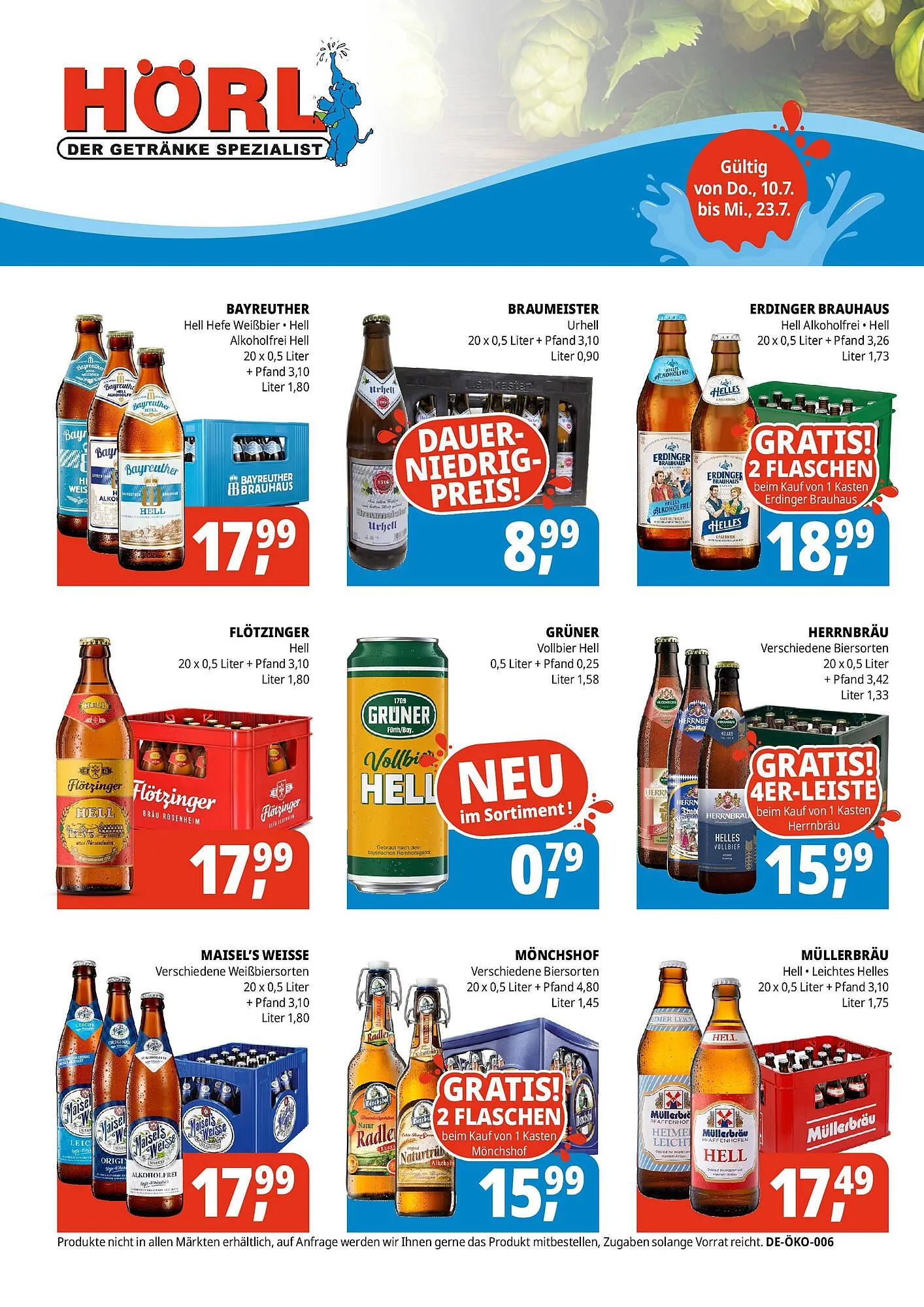 Hörl Getränke Prospekt von 9. Juli bis 23. Juli 2025 - Prospekt seite 2