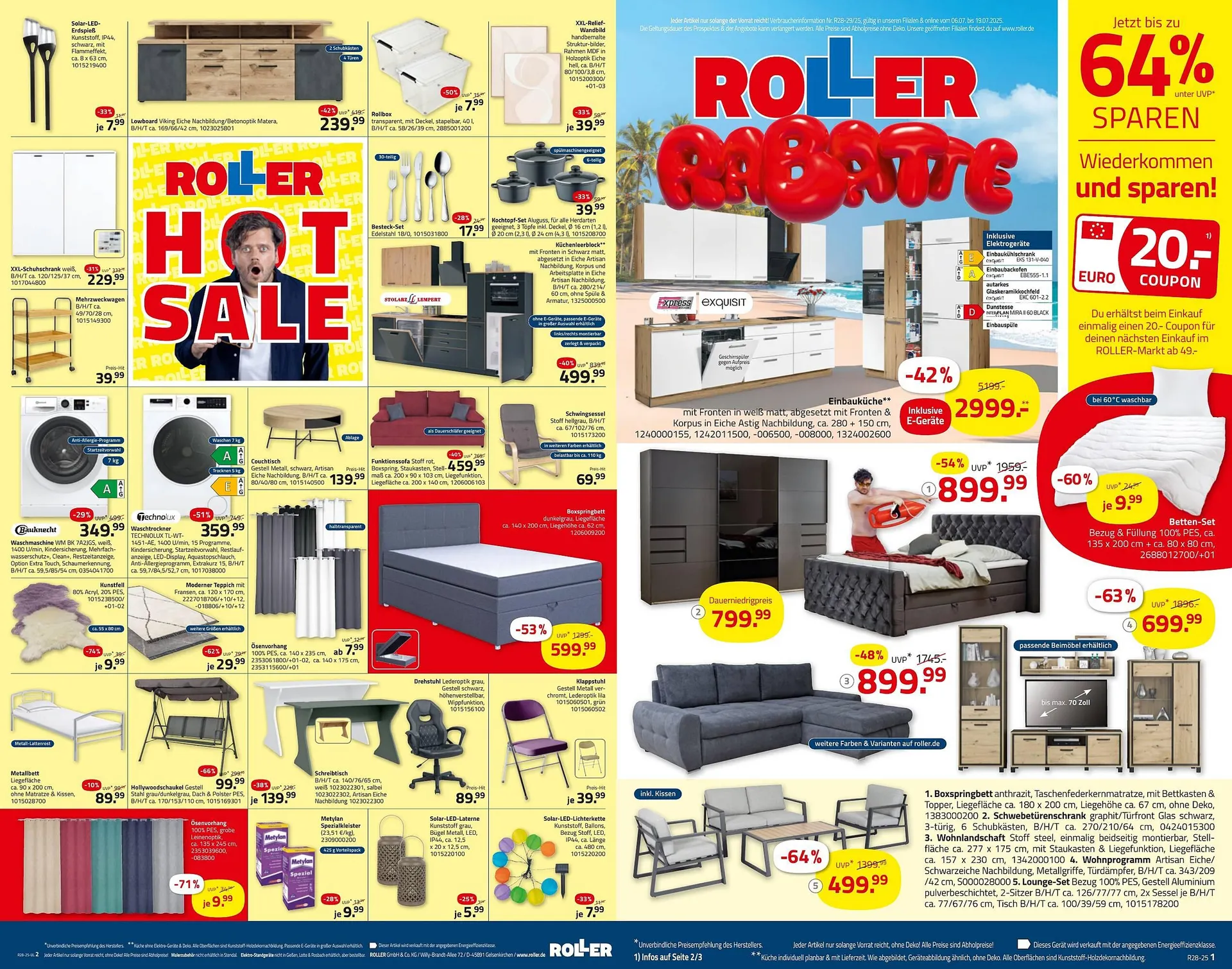 ROLLER Prospekt von 6. Juli bis 19. Juli 2025 - Prospekt seite 2