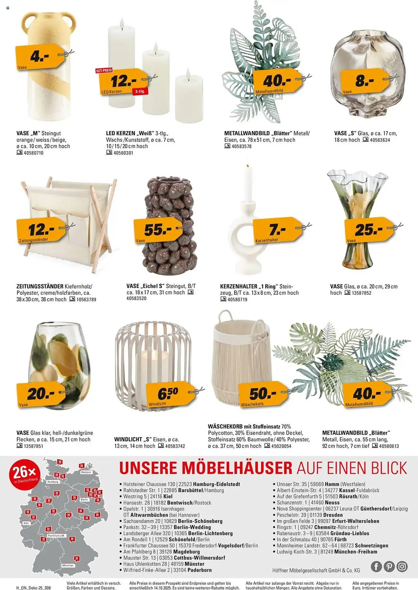 Höffner Prospekt von 1. Oktober bis 14. Oktober 2025 - Prospekt seite 8