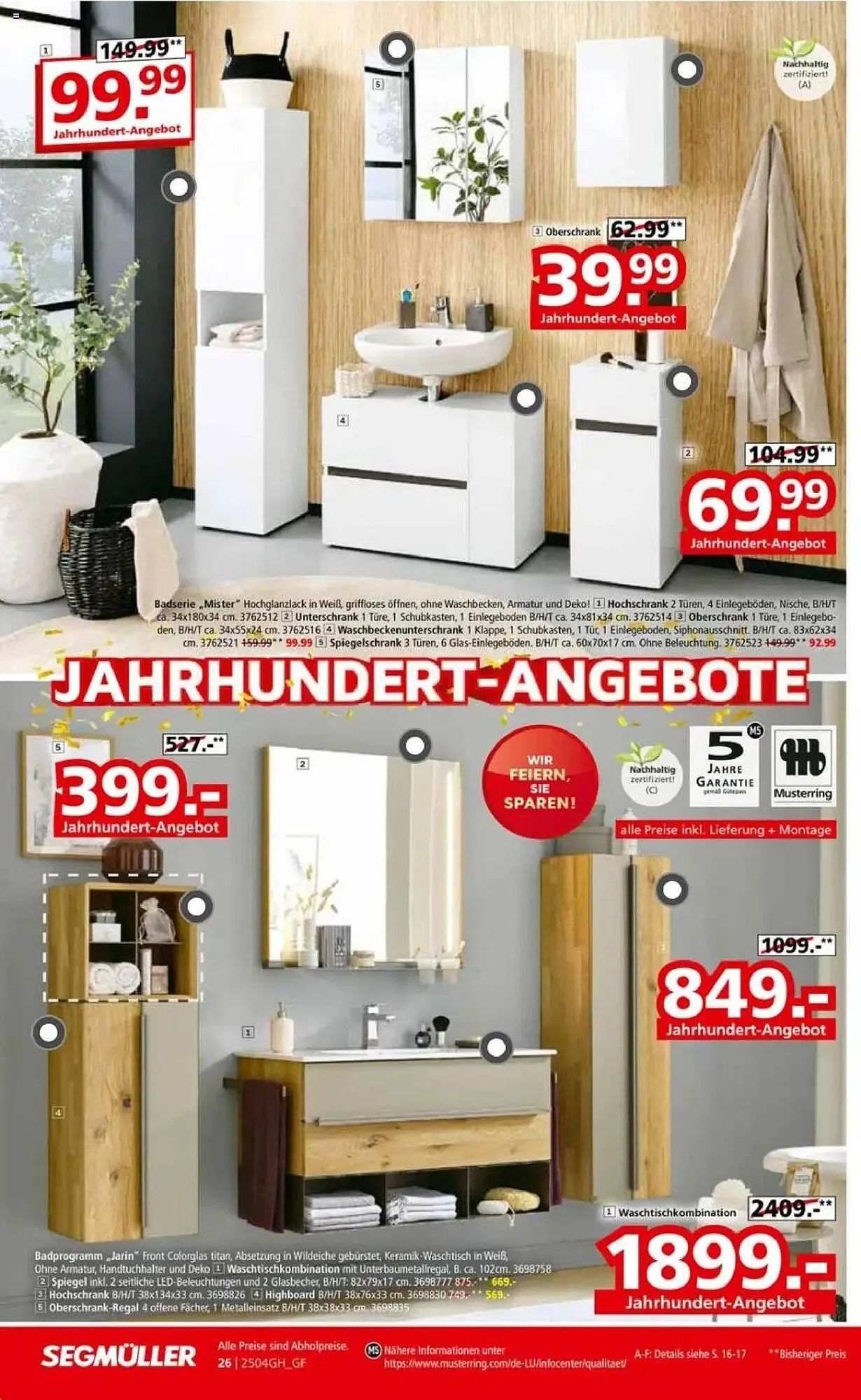 Segmüller Prospekt von 30. März bis 6. April 2025 - Prospekt seite 38