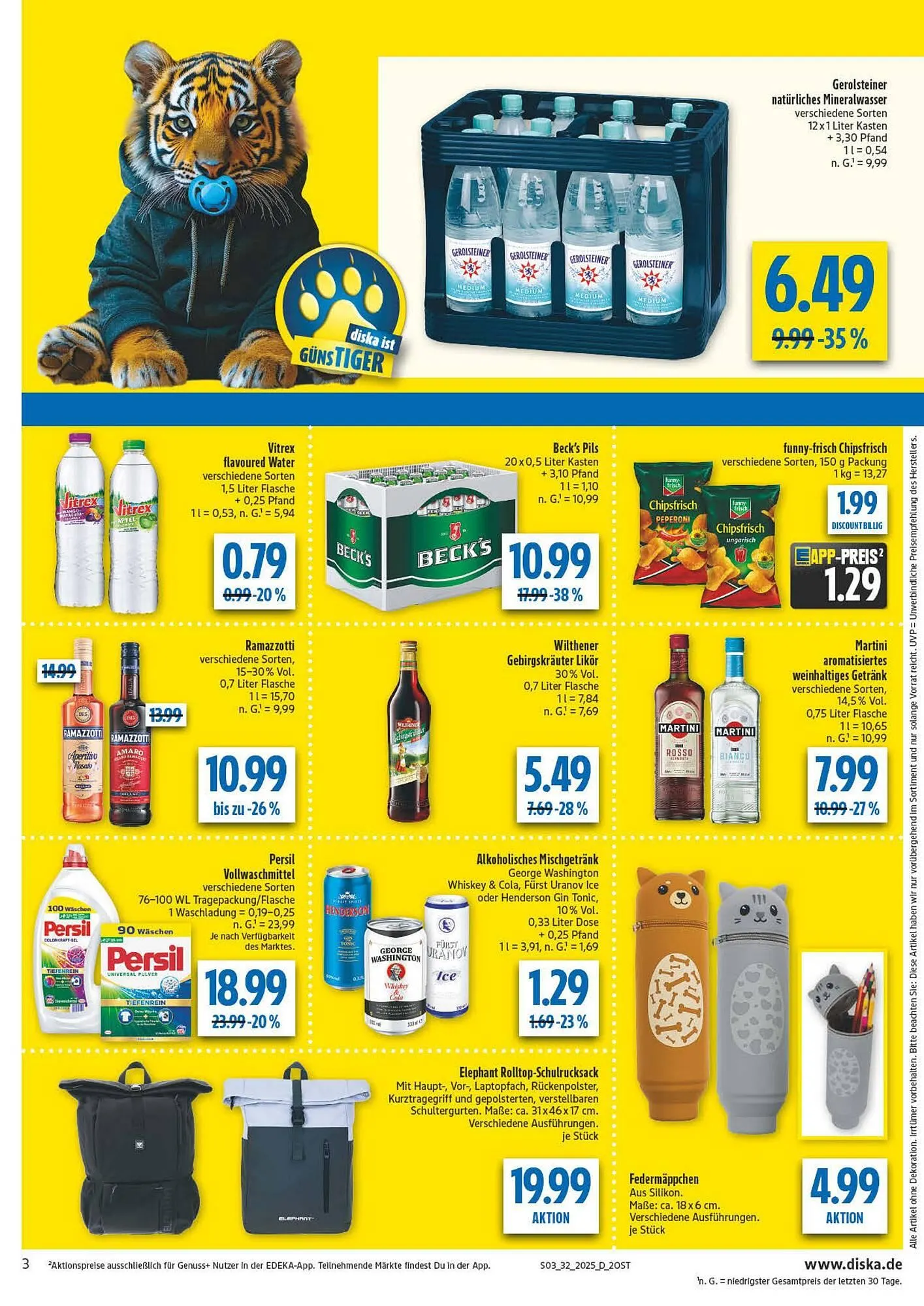 diska Prospekt von 4. August bis 9. August 2025 - Prospekt seite 3