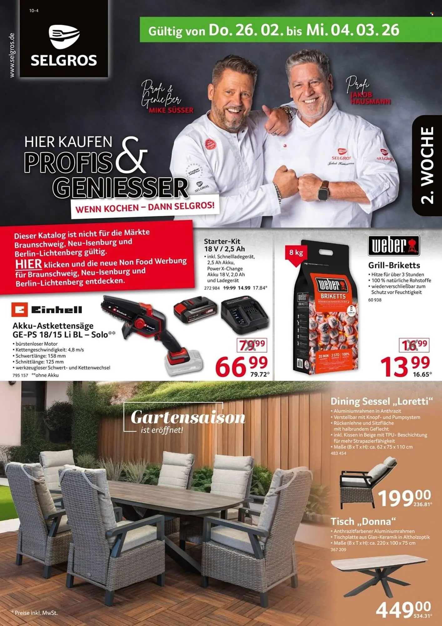 Selgros Prospekt von 26. Februar bis 4. März 2026 - Prospekt seite 1