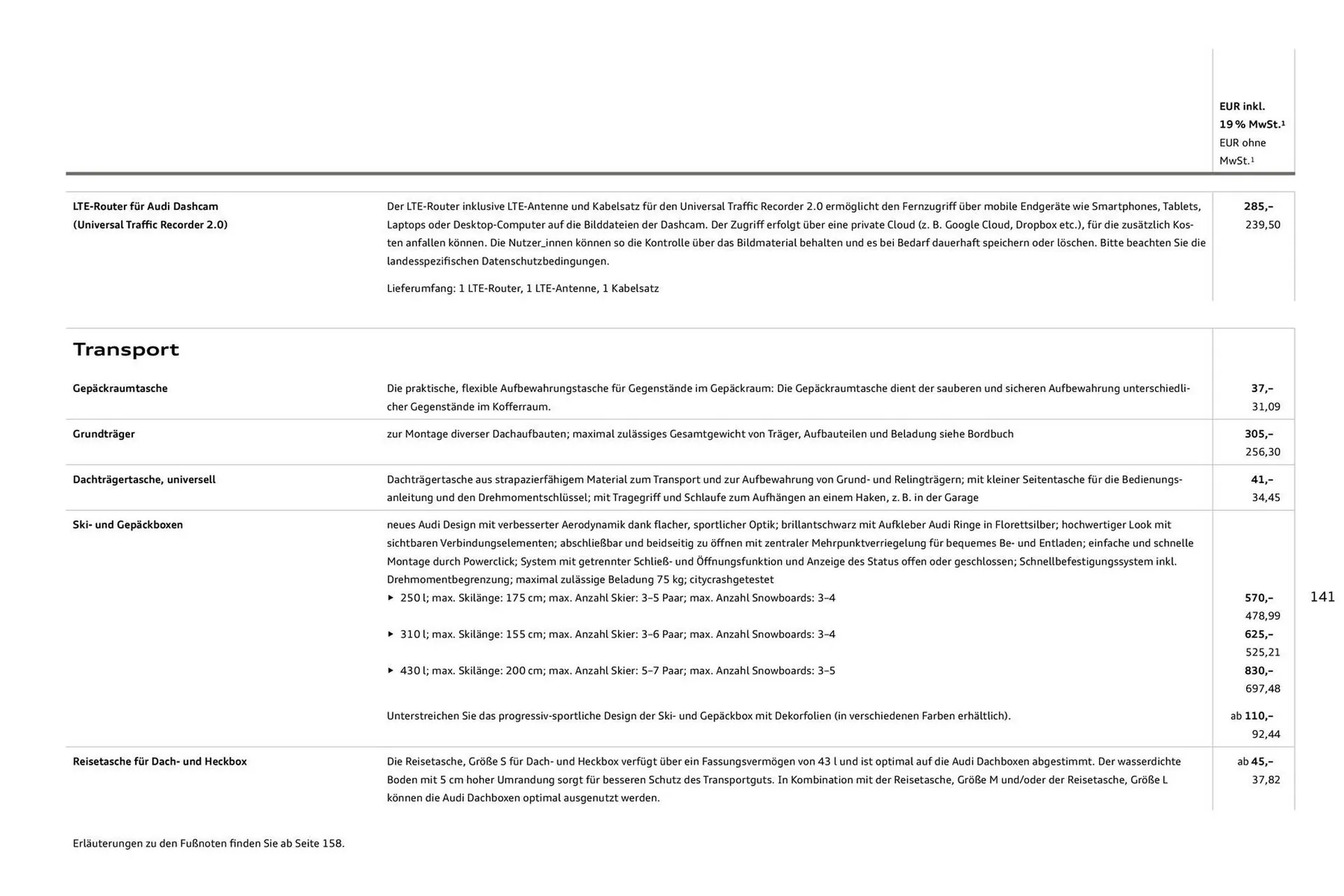 Audi Prospekt von 27. Juli bis 27. Juli 2026 - Prospekt seite 141