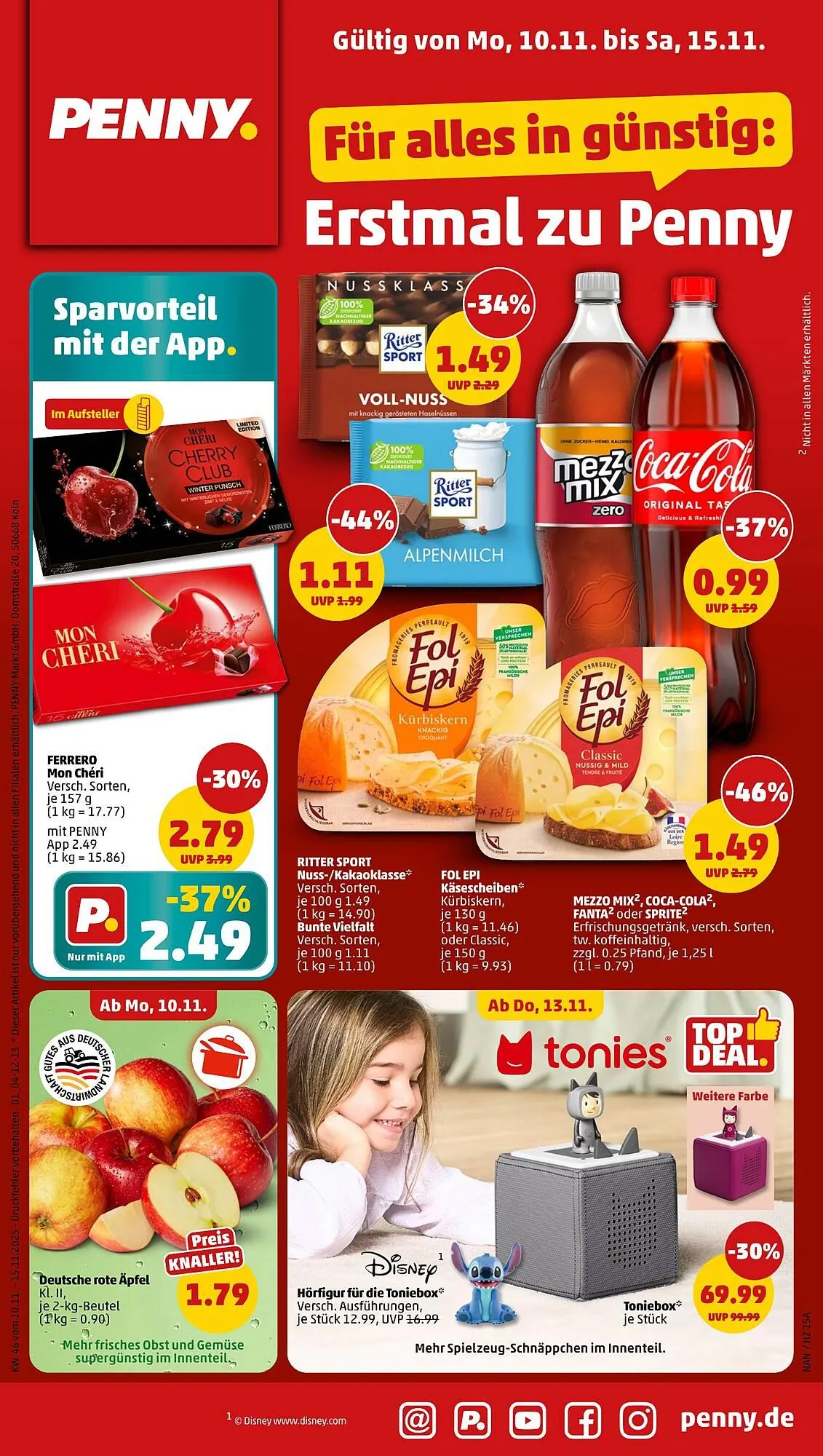 PENNY DE folder van 9 november tot 15 november 2025 - Folder pagina 1