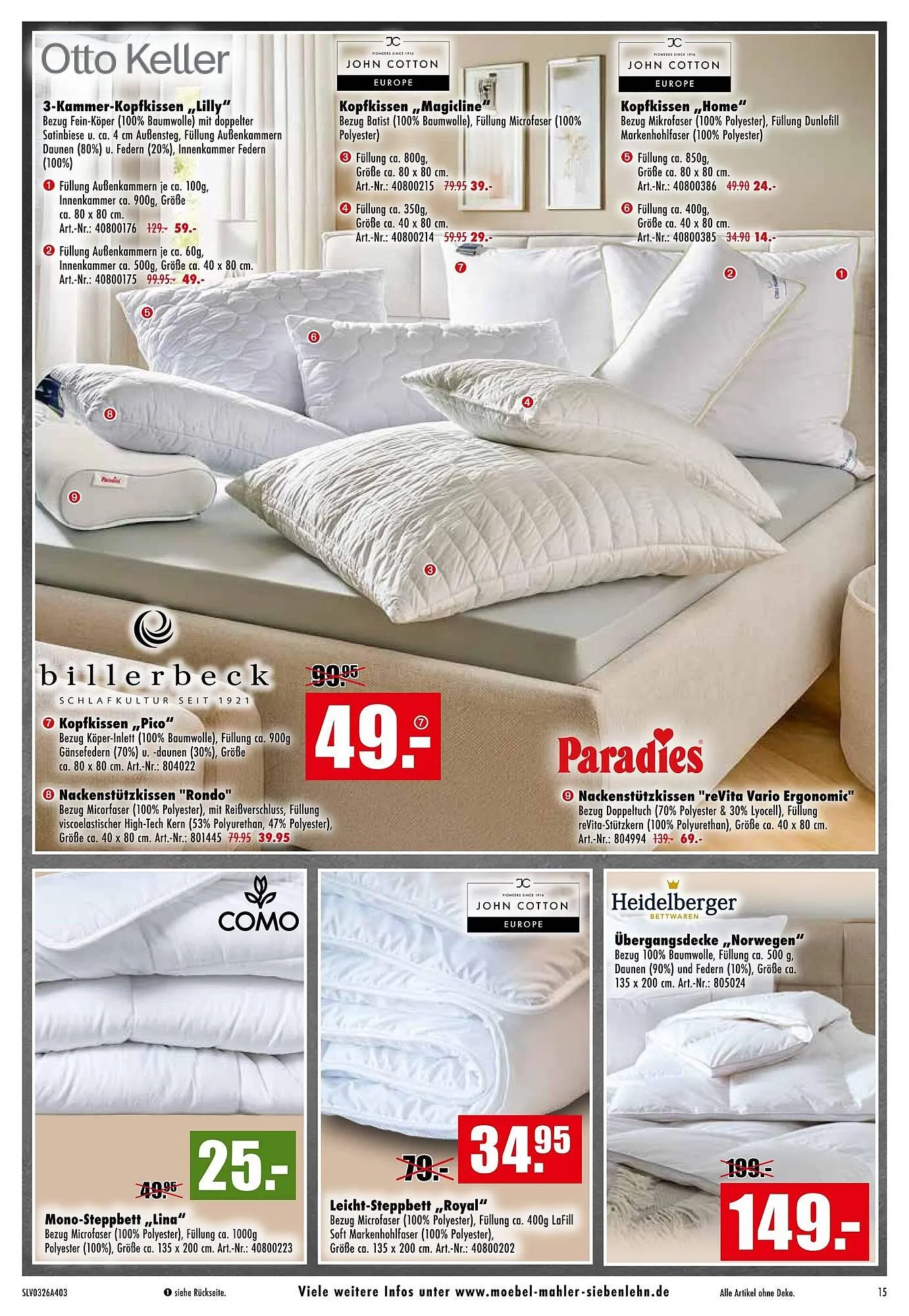 Möbel Mahler Katalog von 4. März bis 7. April 2026 - Prospekt seite 15