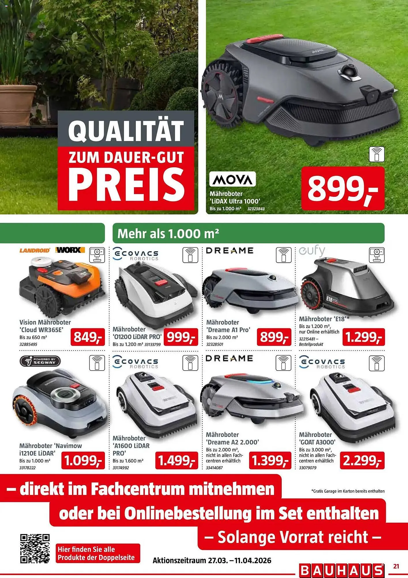 Bauhaus Prospekt von 28. März bis 11. April 2026 - Prospekt seite 21