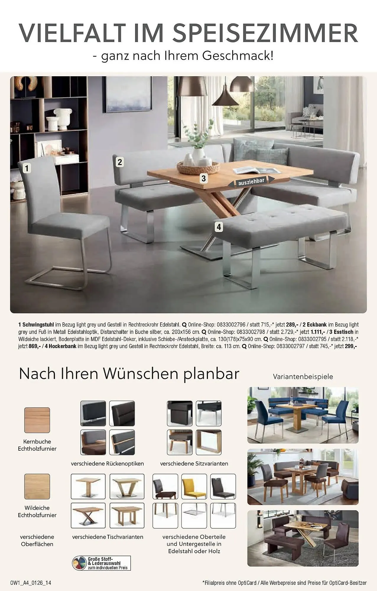 Opti Wohnwelt Prospekt von 18. Dezember bis 28. Januar 2026 - Prospekt seite 14