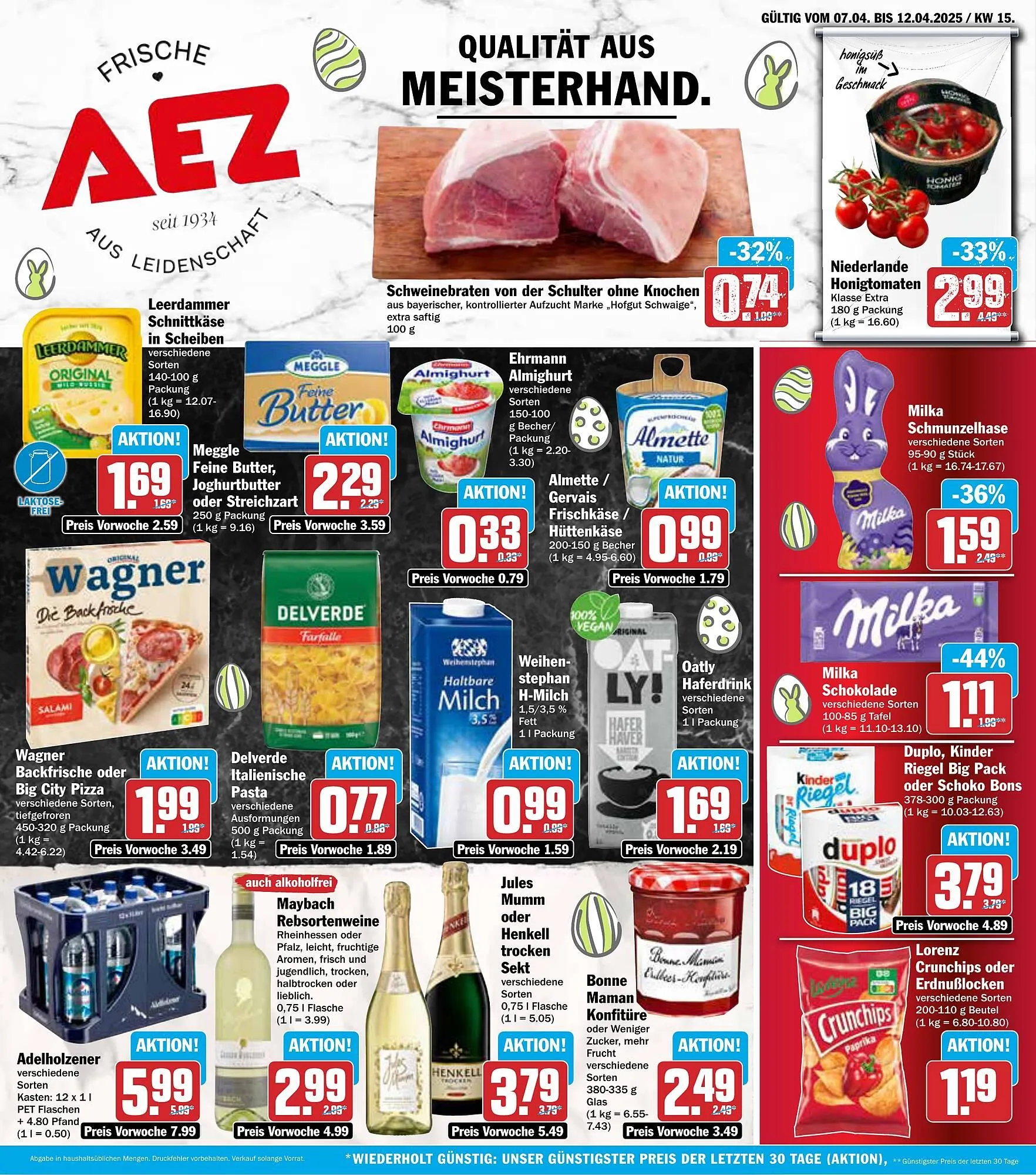 AEZ Prospekt von 7. April bis 12. April 2025 - Prospekt seite 1