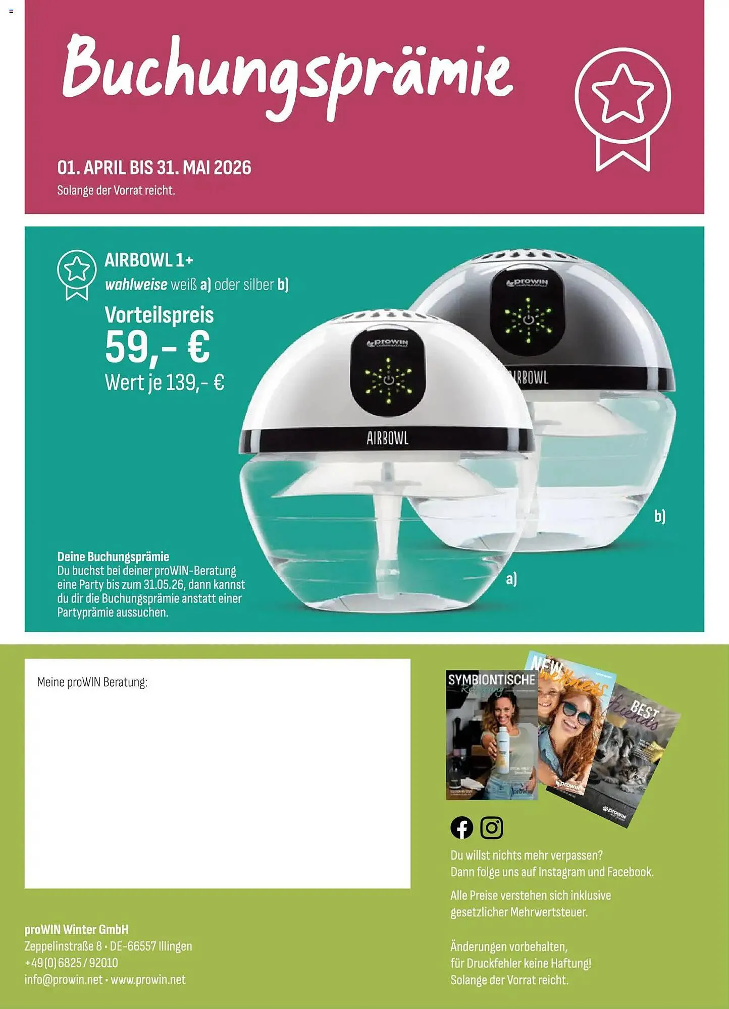 Prowin Katalog von 1. April bis 31. Mai 2026 - Prospekt seite 16