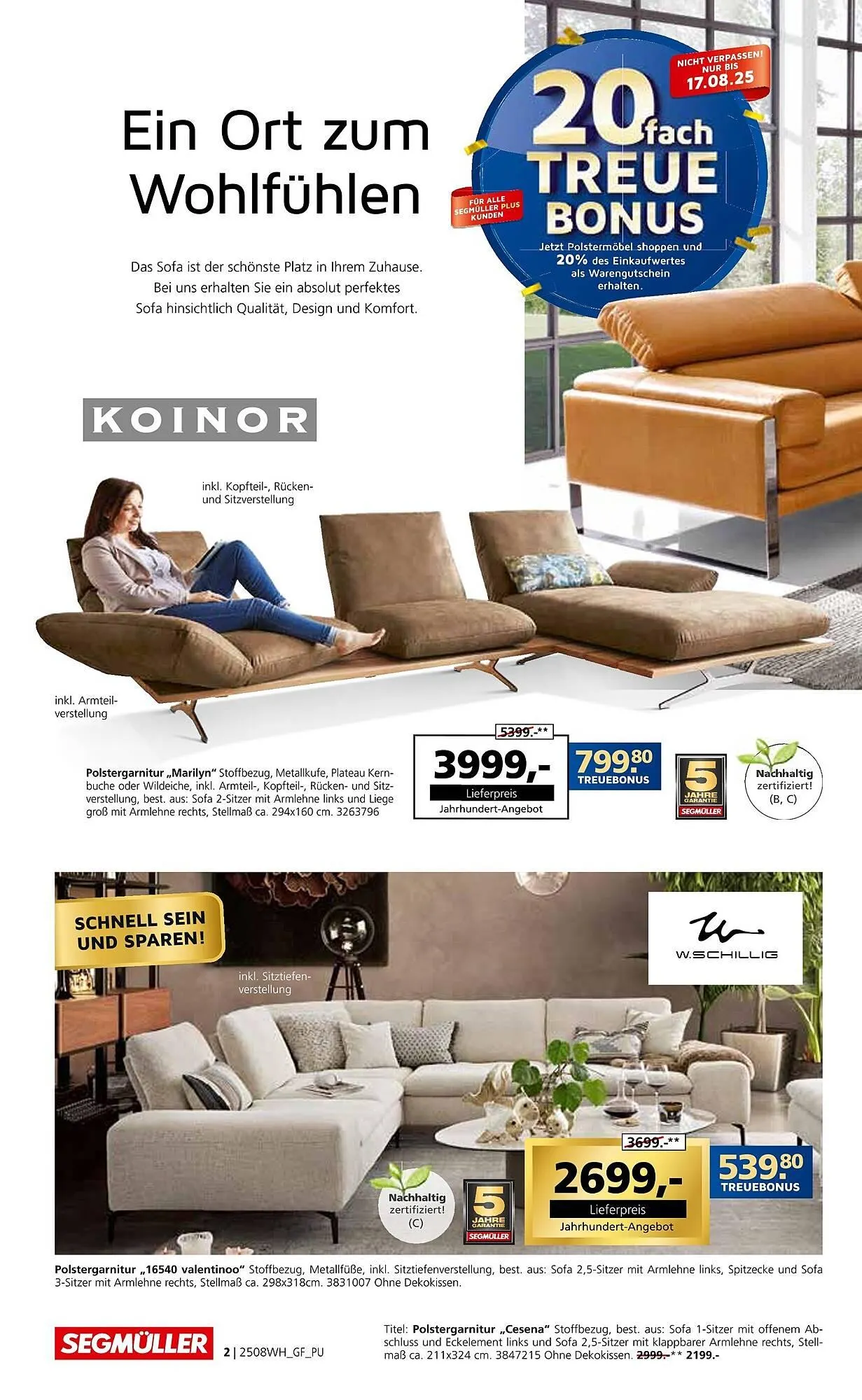 Segmüller Prospekt von 2. August bis 16. August 2025 - Prospekt seite 2