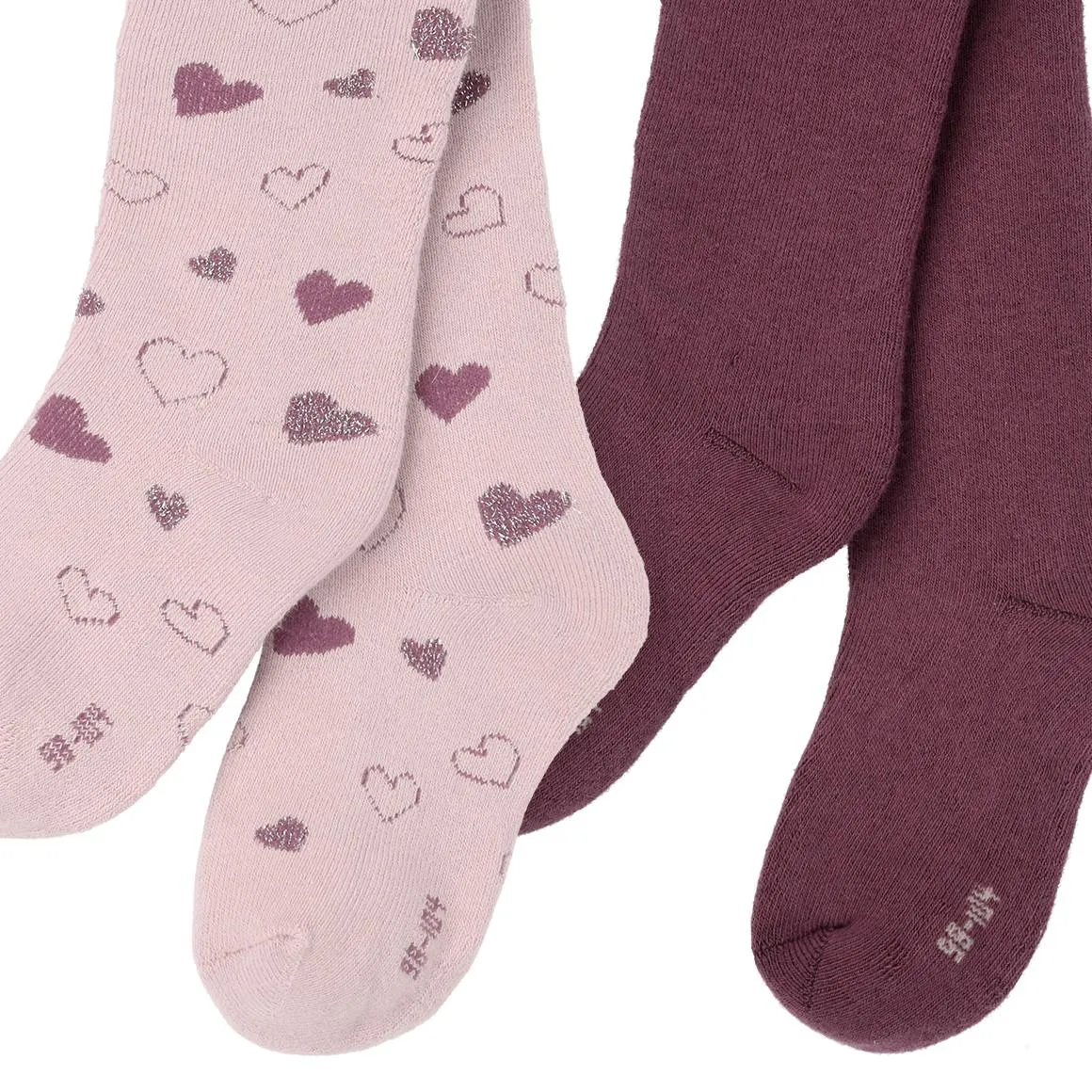 2 Mädchen Frottee-Strumpfhosen im Set