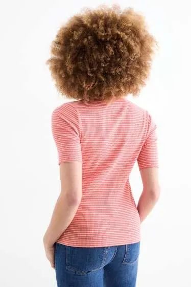 Basic T-shirt - ribbed - striped