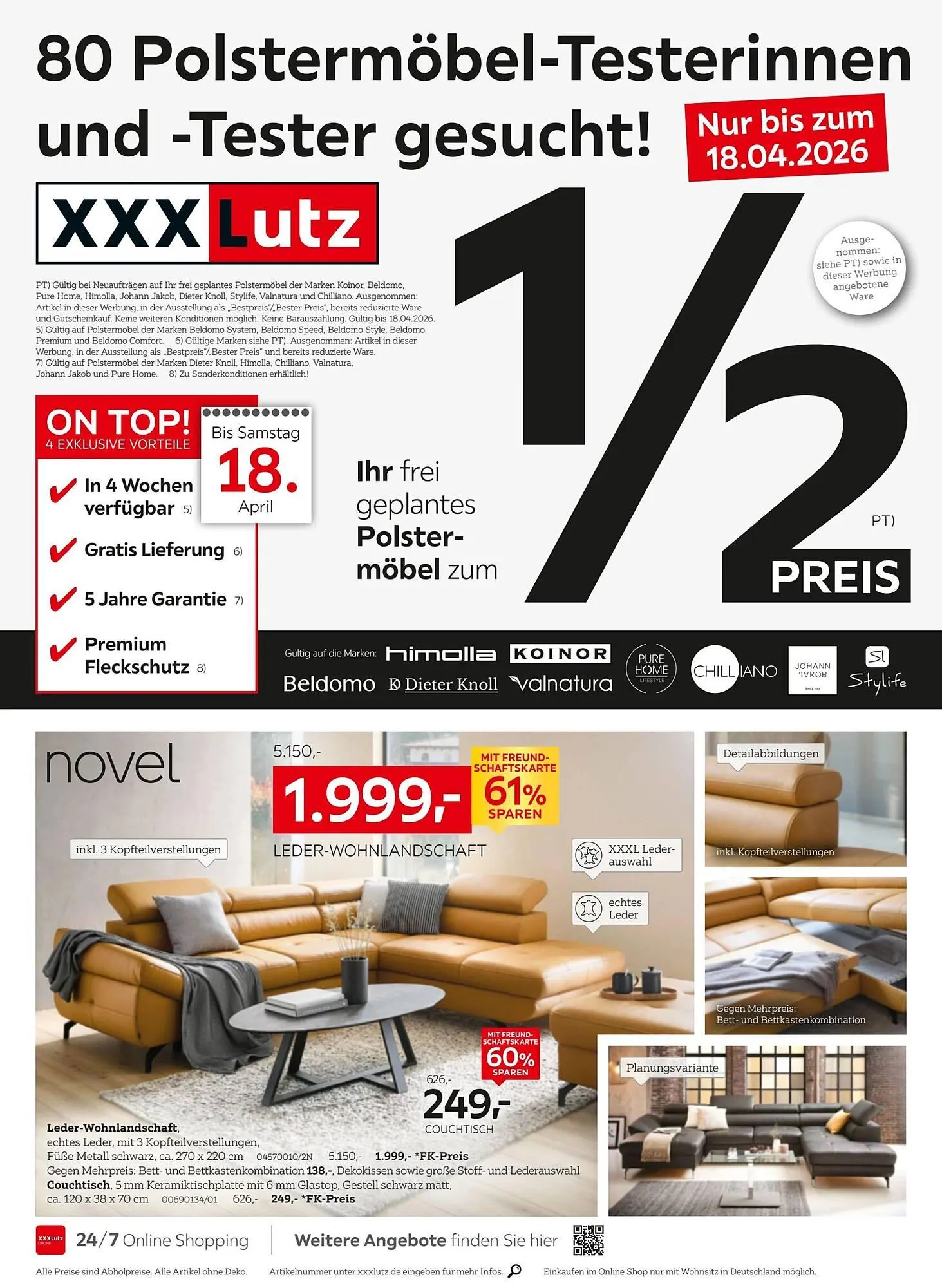 XXXLutz Prospekt von 6. April bis 13. April 2026 - Prospekt seite 4