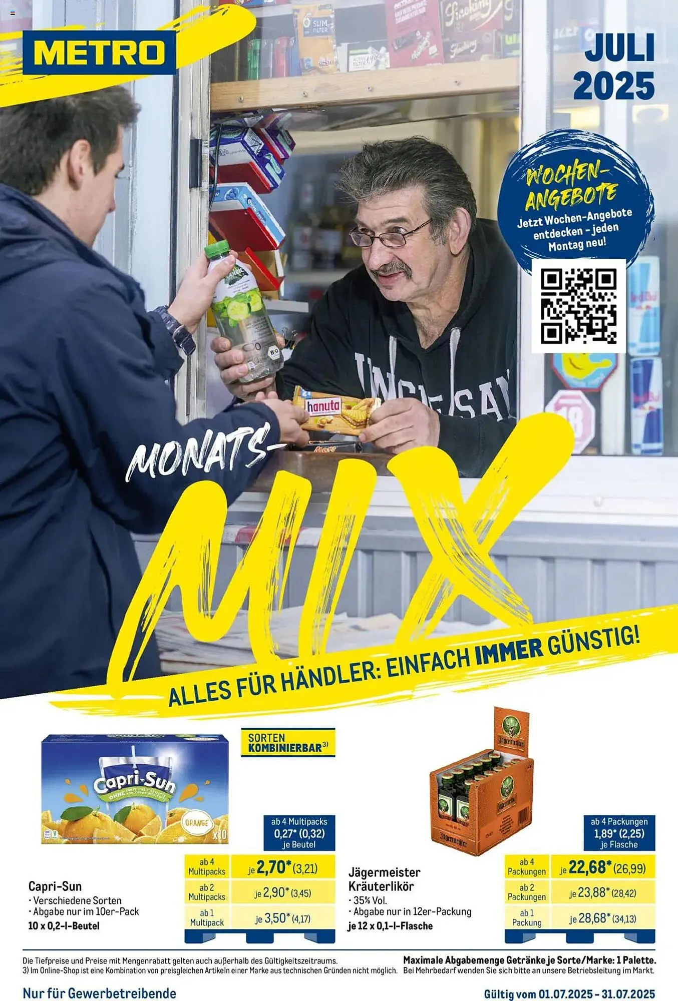 METRO Prospekt von 1. Juli bis 31. Juli 2025 - Prospekt seite 1