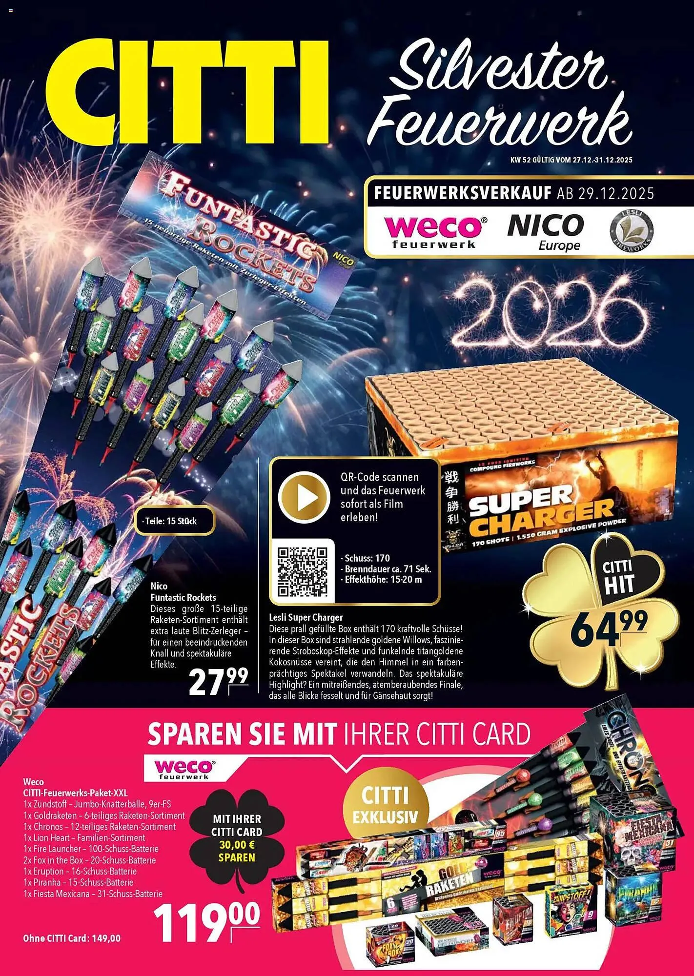 CITTI Markt Prospekt von 27. Dezember bis 31. Dezember 2025 - Prospekt seite 1