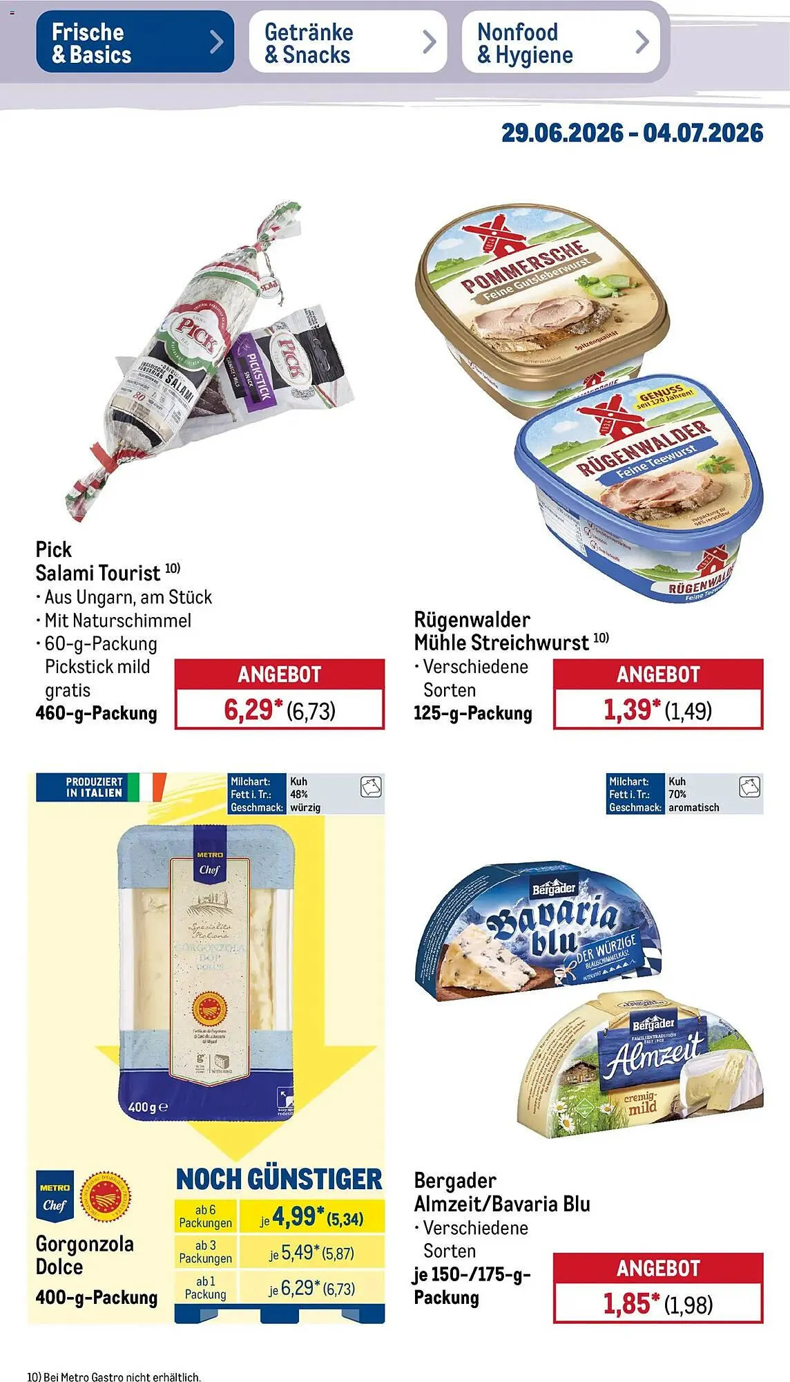 METRO Prospekt von 29. Juni bis 4. Juli 2026 - Prospekt seite 13