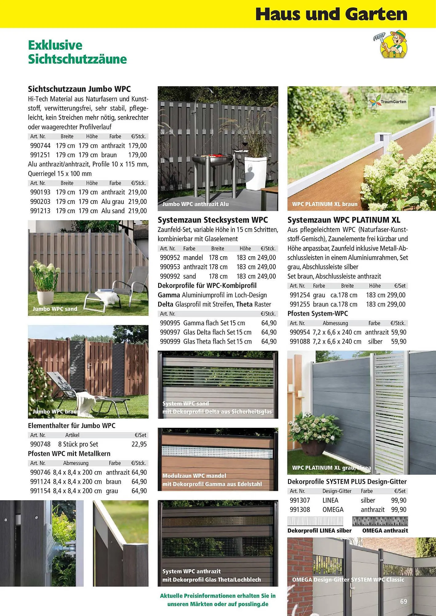 Holz Possling Prospekt von 31. März bis 30. Juni 2025 - Prospekt seite 69