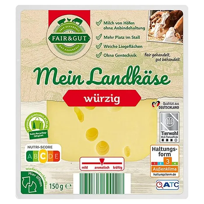 MILSANI Mein Landkäse 150 g, Würzig