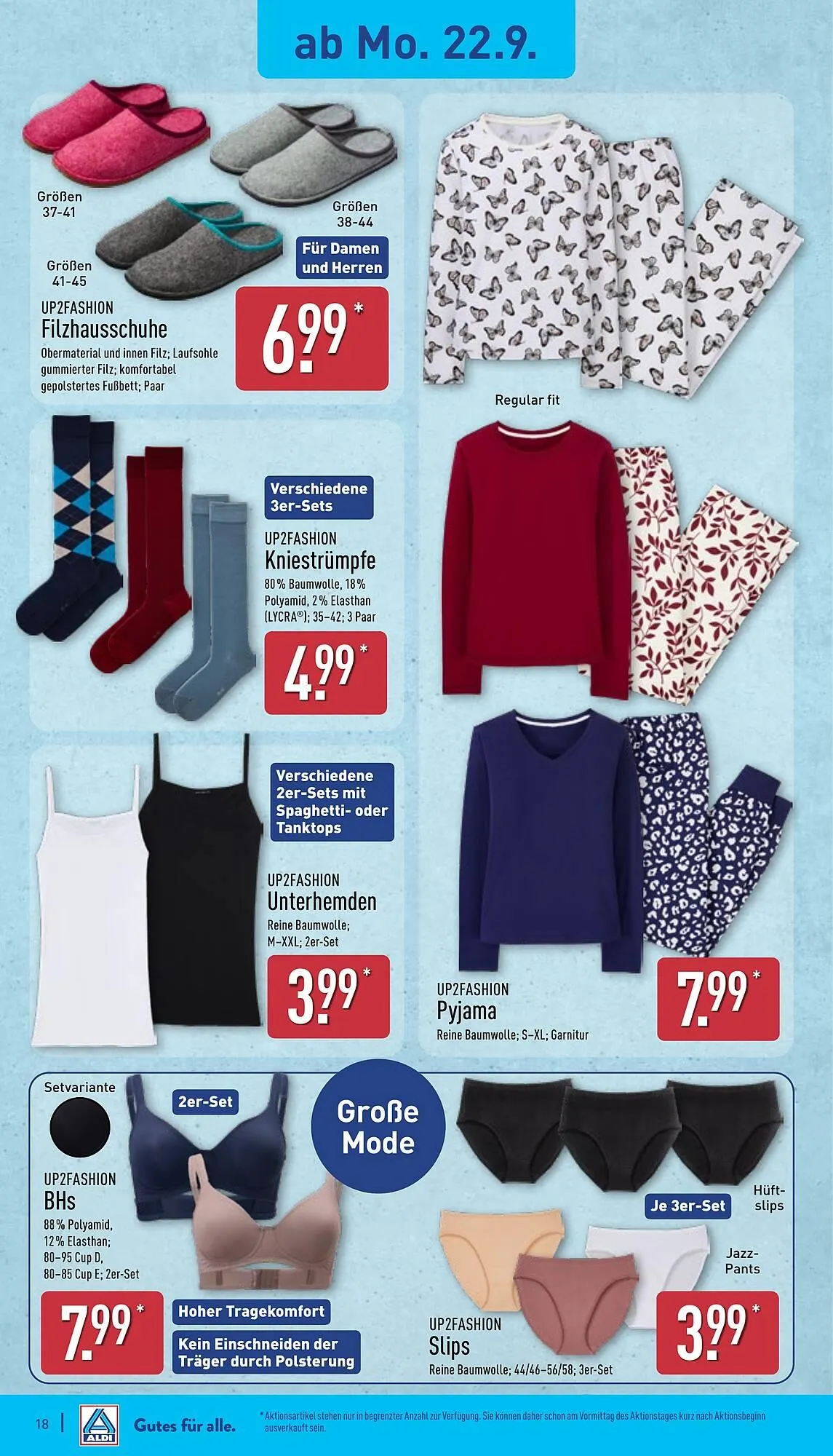 Aldi Nord Prospekt von 22. September bis 27. September 2025 - Prospekt seite 22