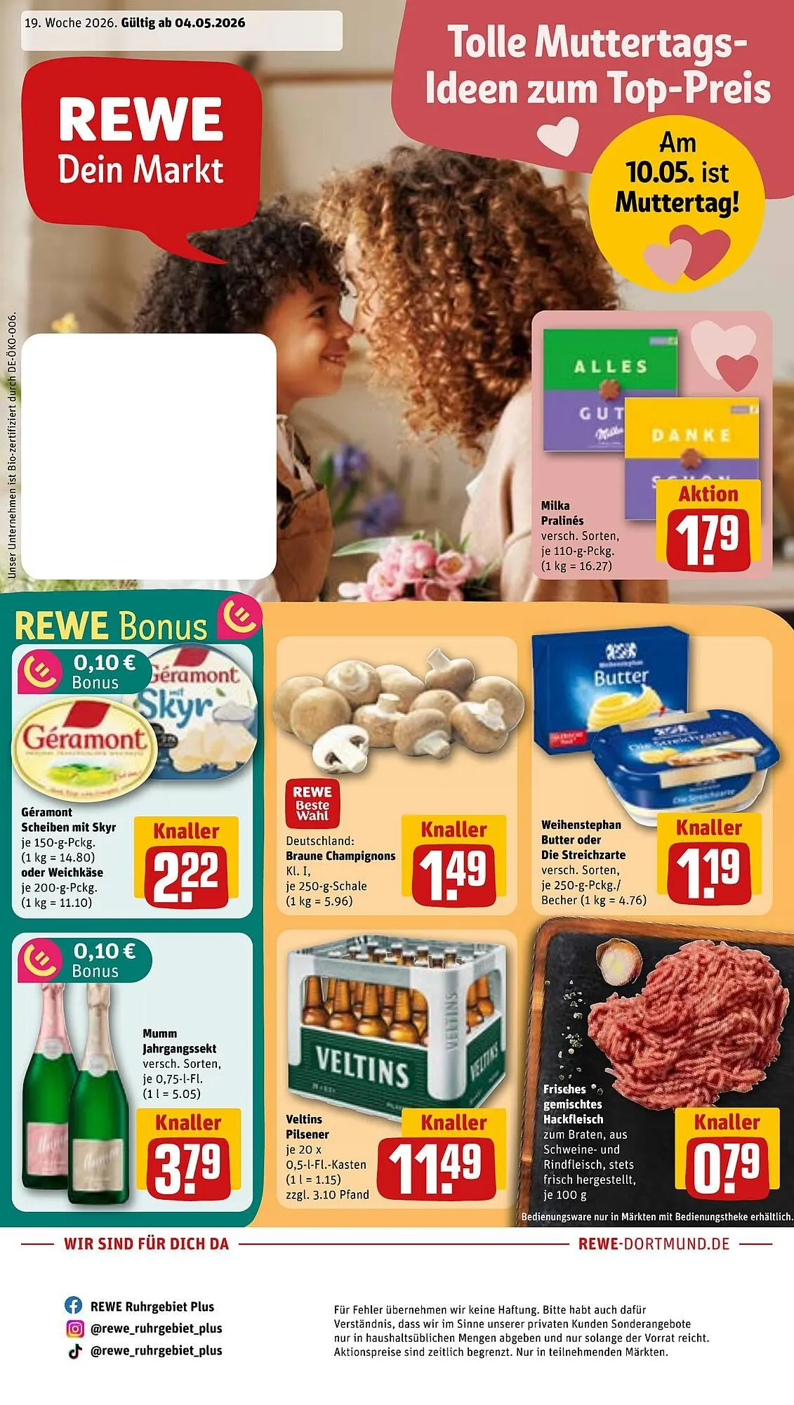 REWE Prospekt von 4. Mai bis 10. Mai 2026 - Prospekt seite 1