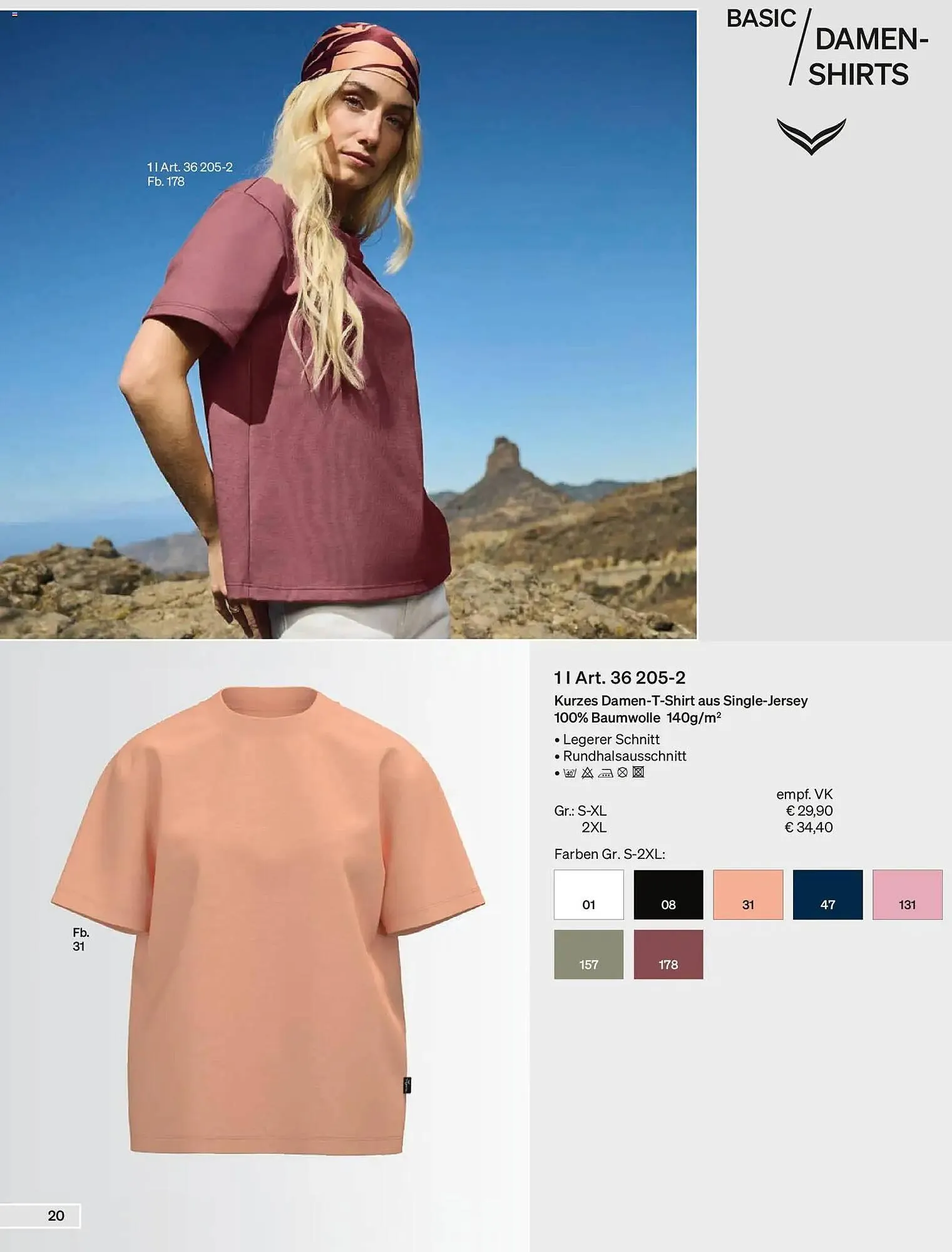 Trigema Prospekt von 1. Februar bis 31. August 2026 - Prospekt seite 20