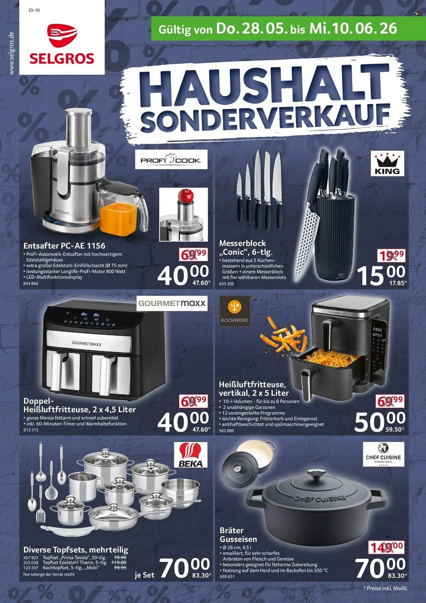 Selgros Prospekt von 28. Mai bis 10. Juni 2026 - Prospekt seite 1