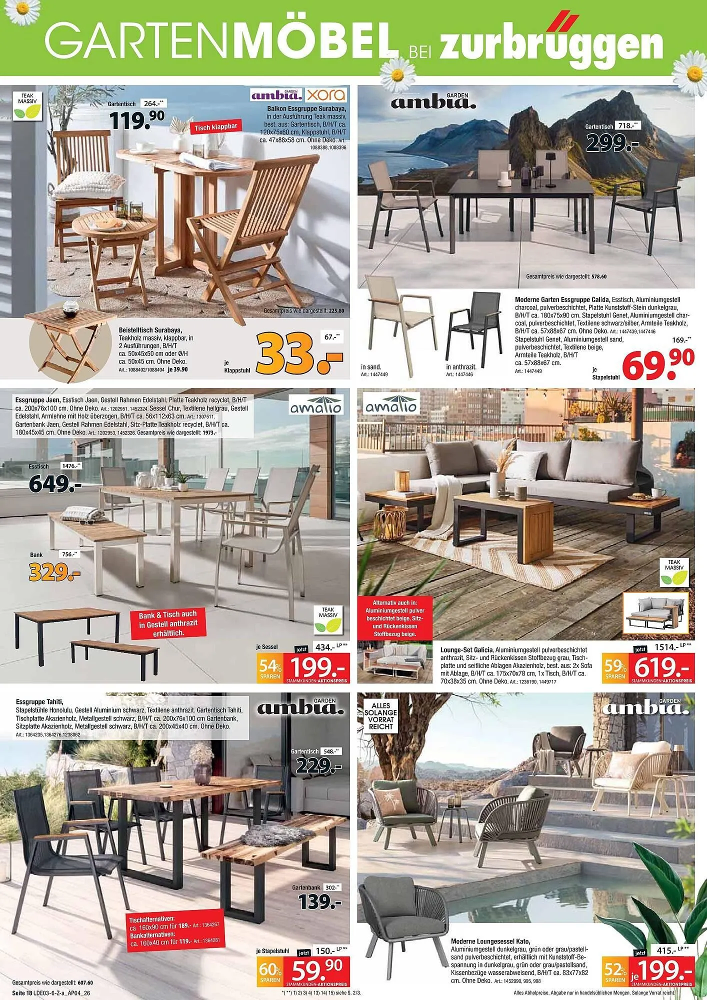 Zurbrüggen Prospekt von 28. März bis 11. April 2026 - Prospekt seite 18