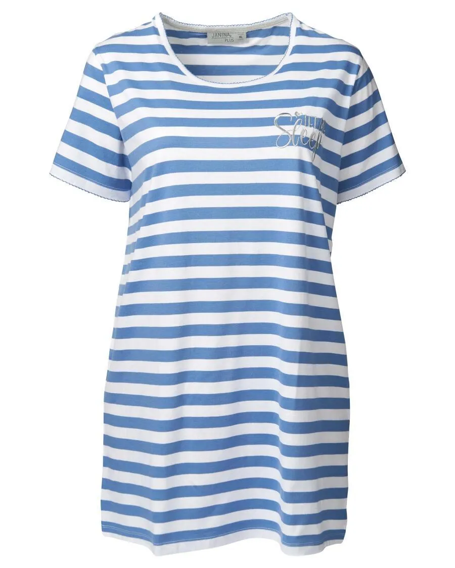 Gestreiftes Bigshirt Janina Plus, Rundhalsausschnitt