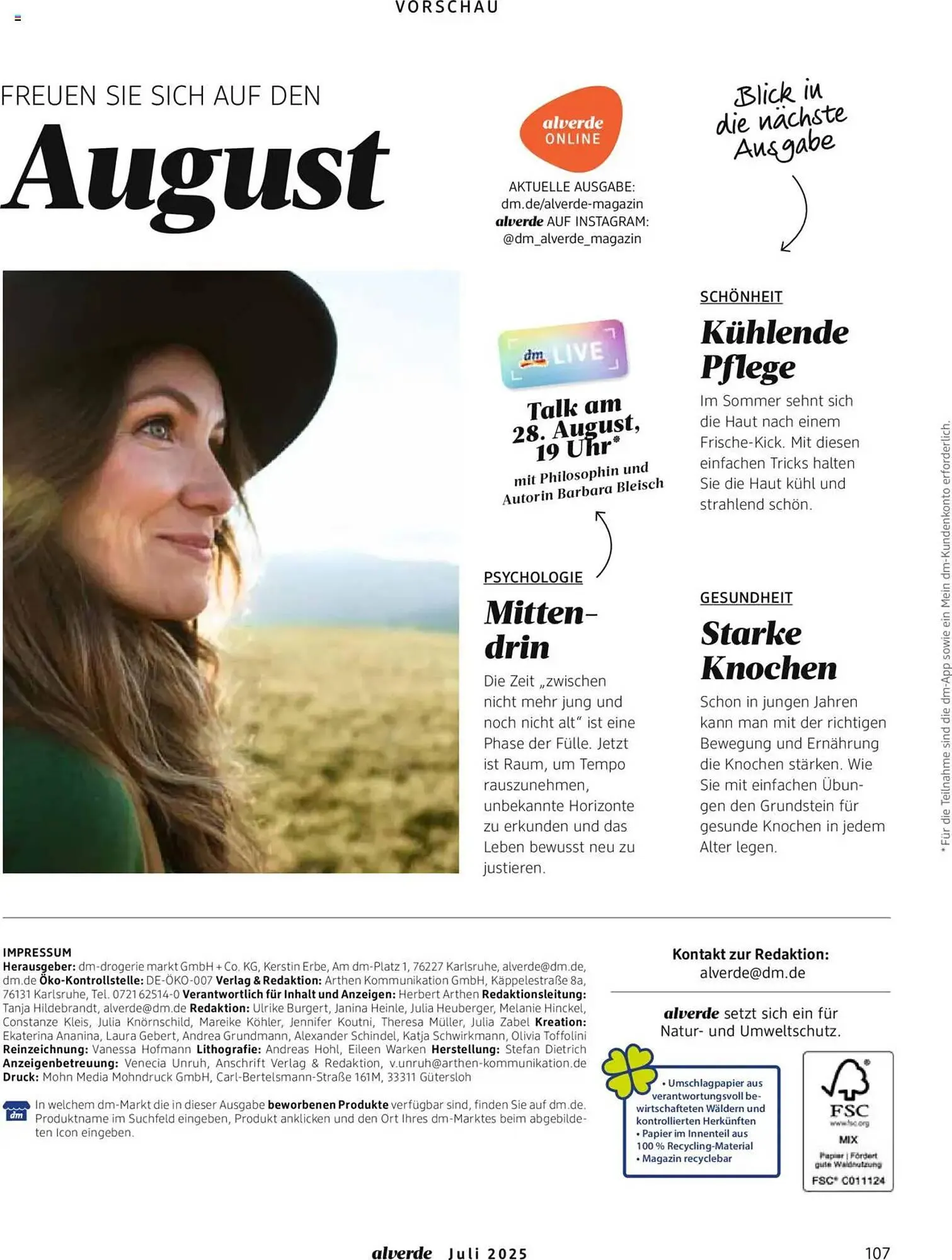 dm drogerie Prospekt von 1. Juli bis 31. Juli 2025 - Prospekt seite 107