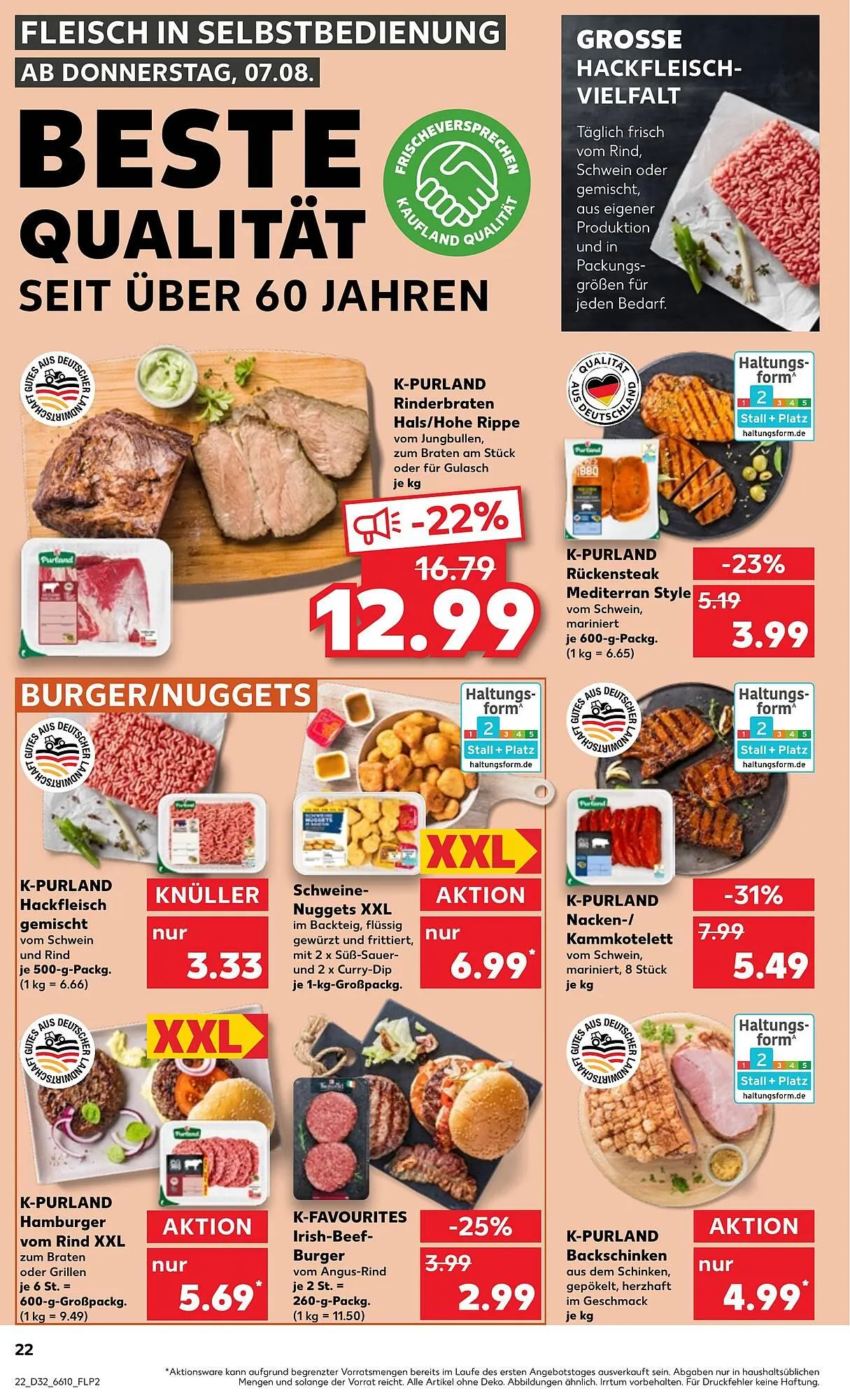 Kaufland Prospekt von 7. August bis 13. August 2025 - Prospekt seite 22