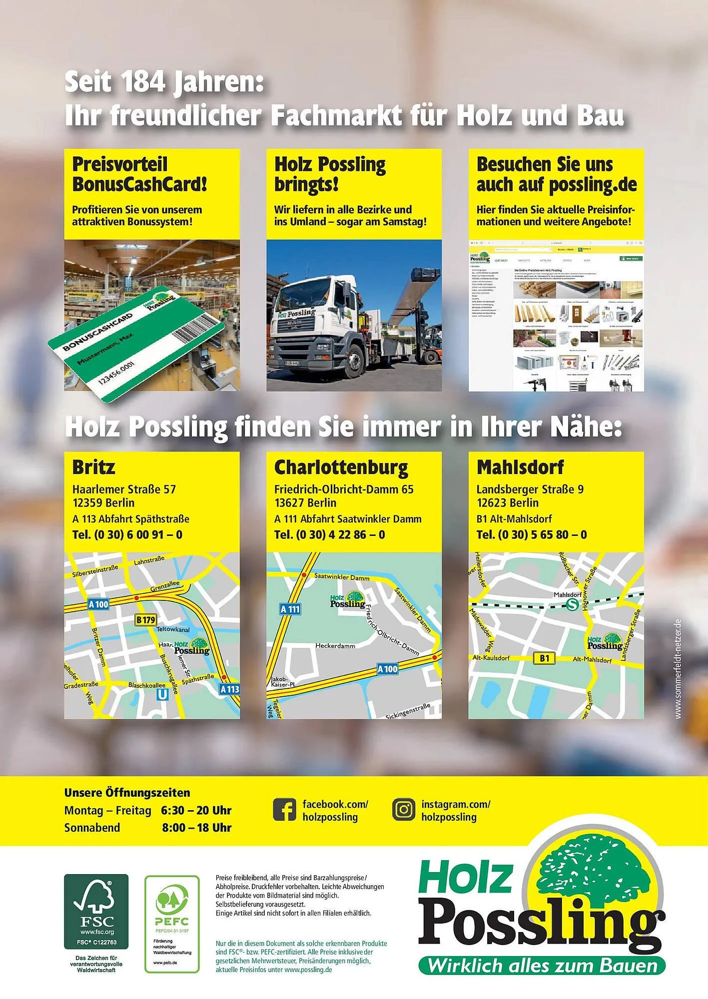 Holz Possling Prospekt von 31. März bis 30. Juni 2025 - Prospekt seite 188