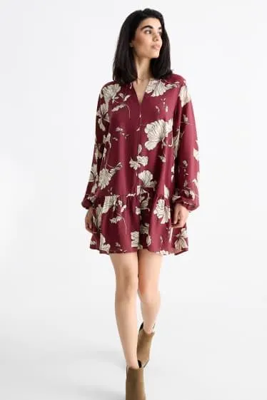 V-neck dress - floral