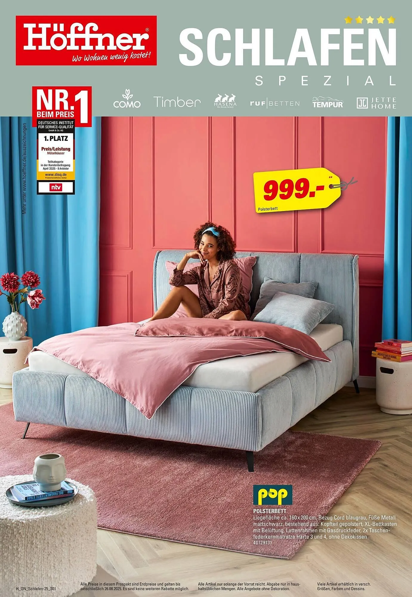 Höffner Prospekt von 13. August bis 26. August 2025 - Prospekt seite 1