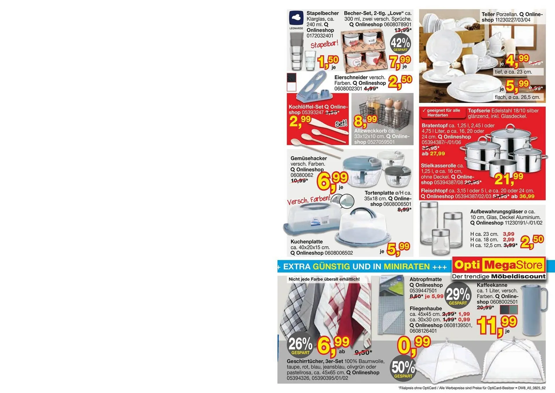 Opti Wohnwelt Prospekt von 25. Juli bis 23. August 2025 - Prospekt seite 50