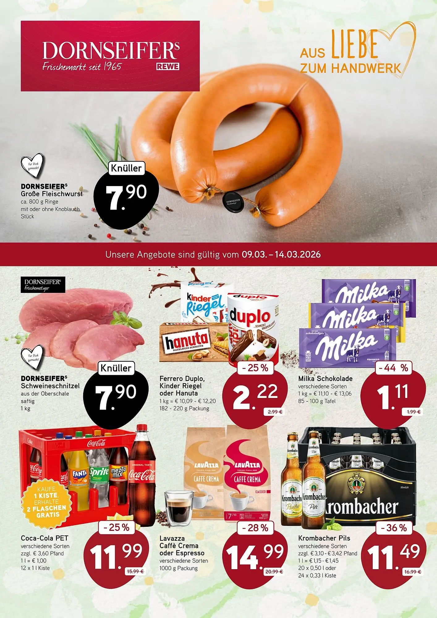 Dornseifer Prospekt von 9. März bis 14. März 2026 - Prospekt seite 1