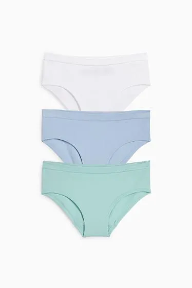 Multipack of 3 - knickers - ribbed